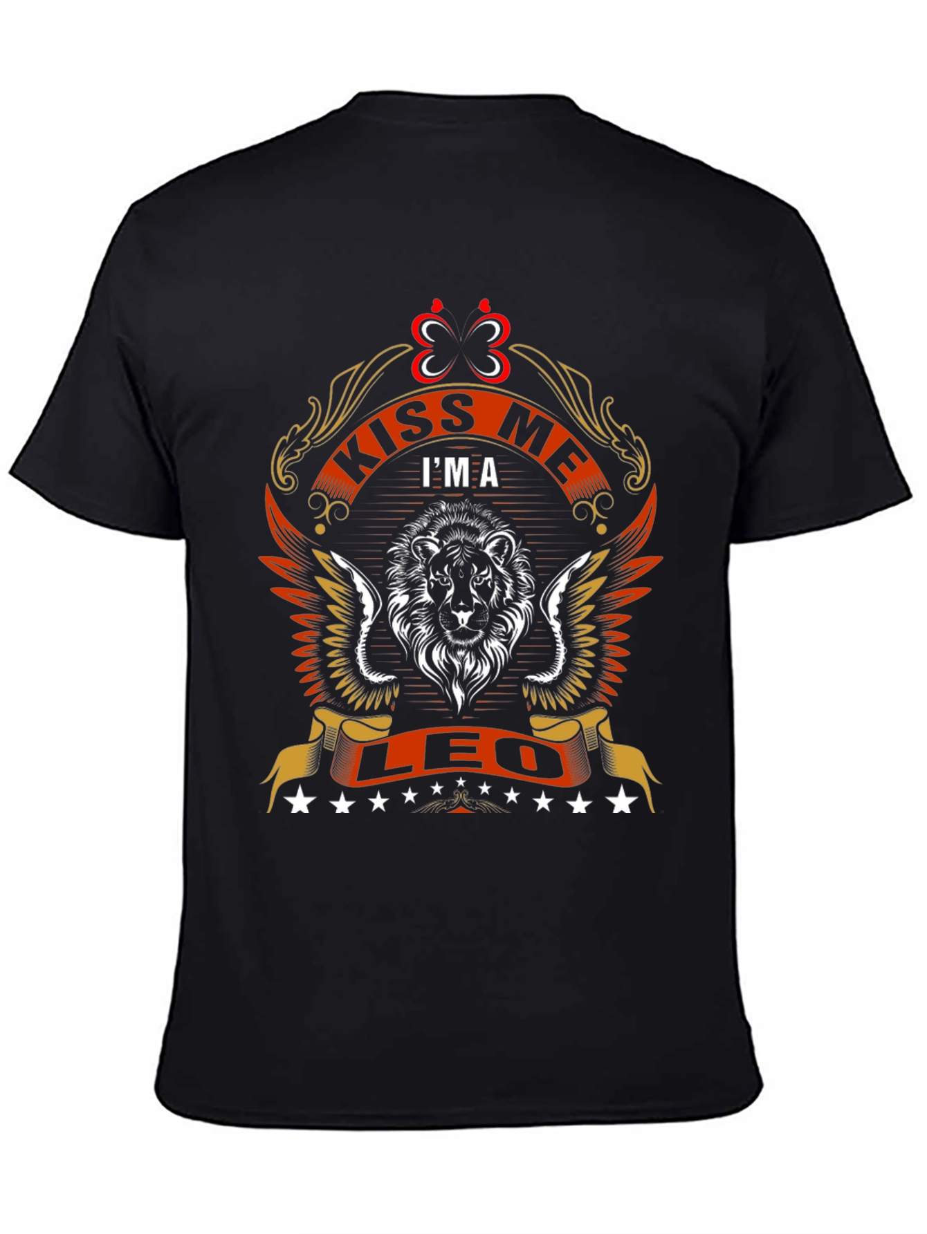 Kiss Me Im A Leo T-Shirt - Lion Design