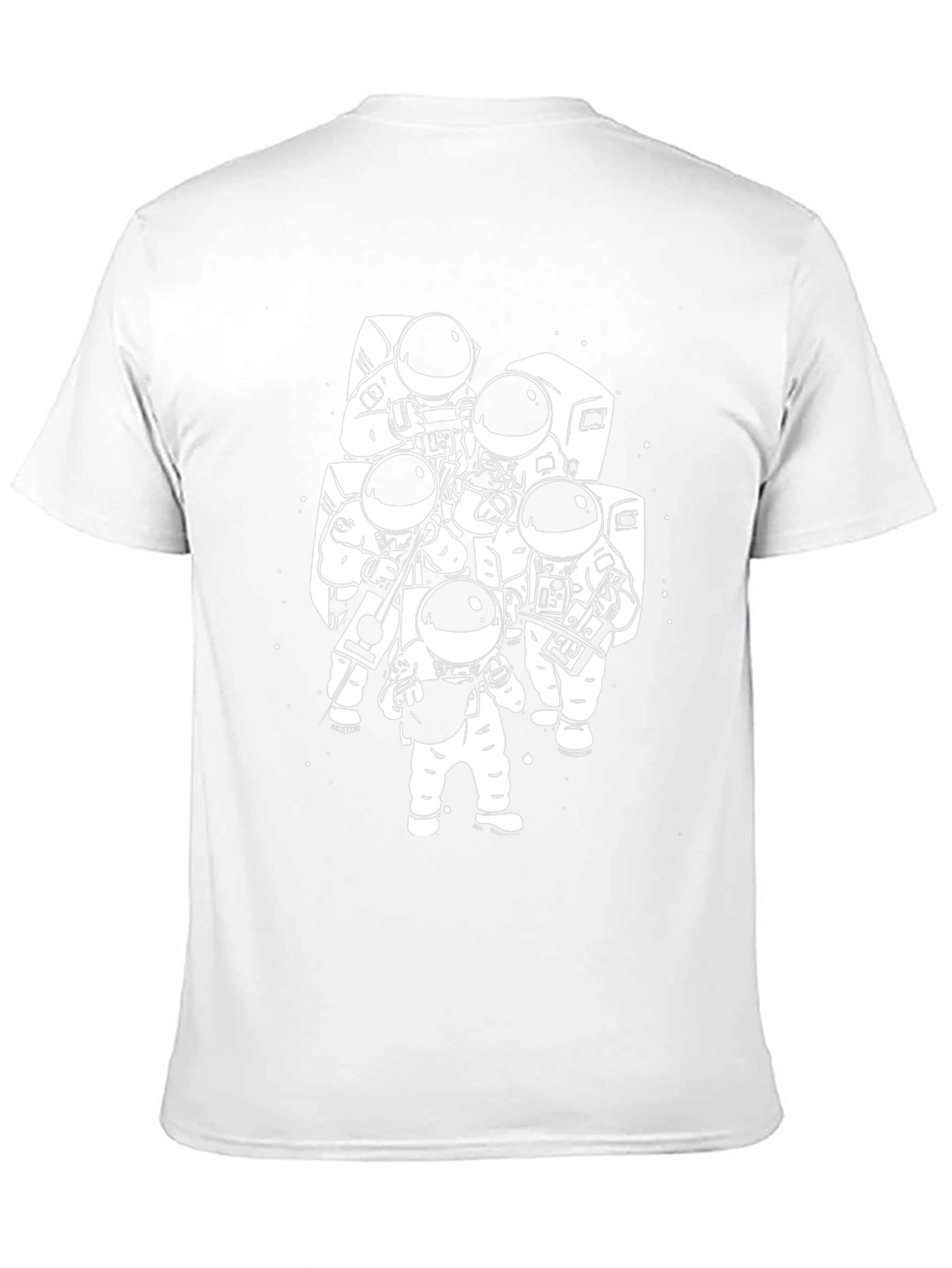 Astronaut Band Graphic T-Shirt - Black Cotton Tee