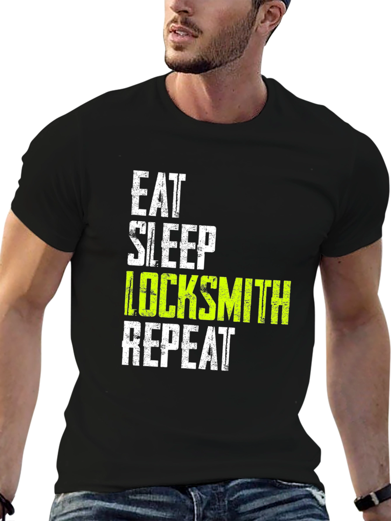 Eat Sleep Locksmith Repeat Graphic Tee