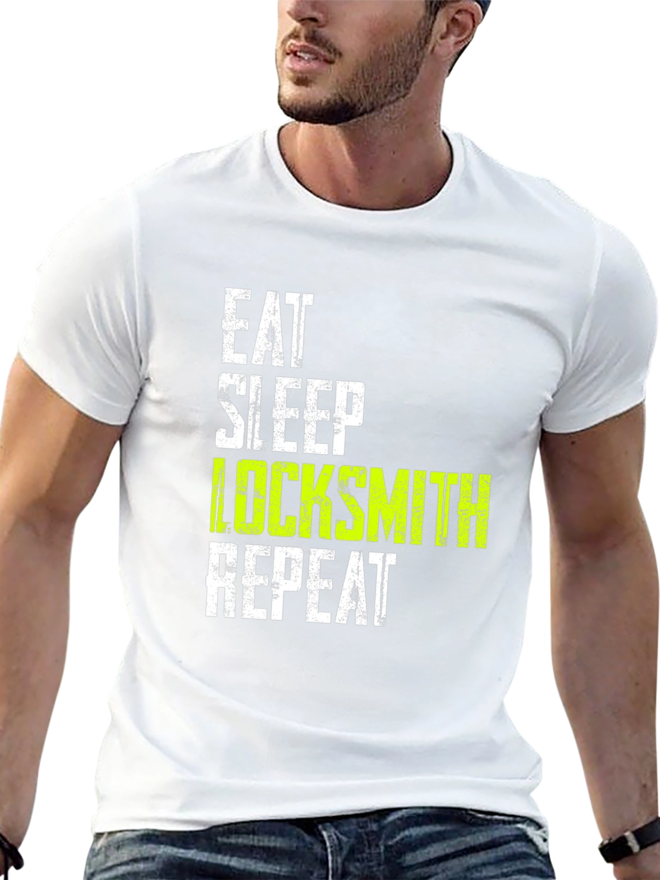Eat Sleep Locksmith Repeat Graphic Tee