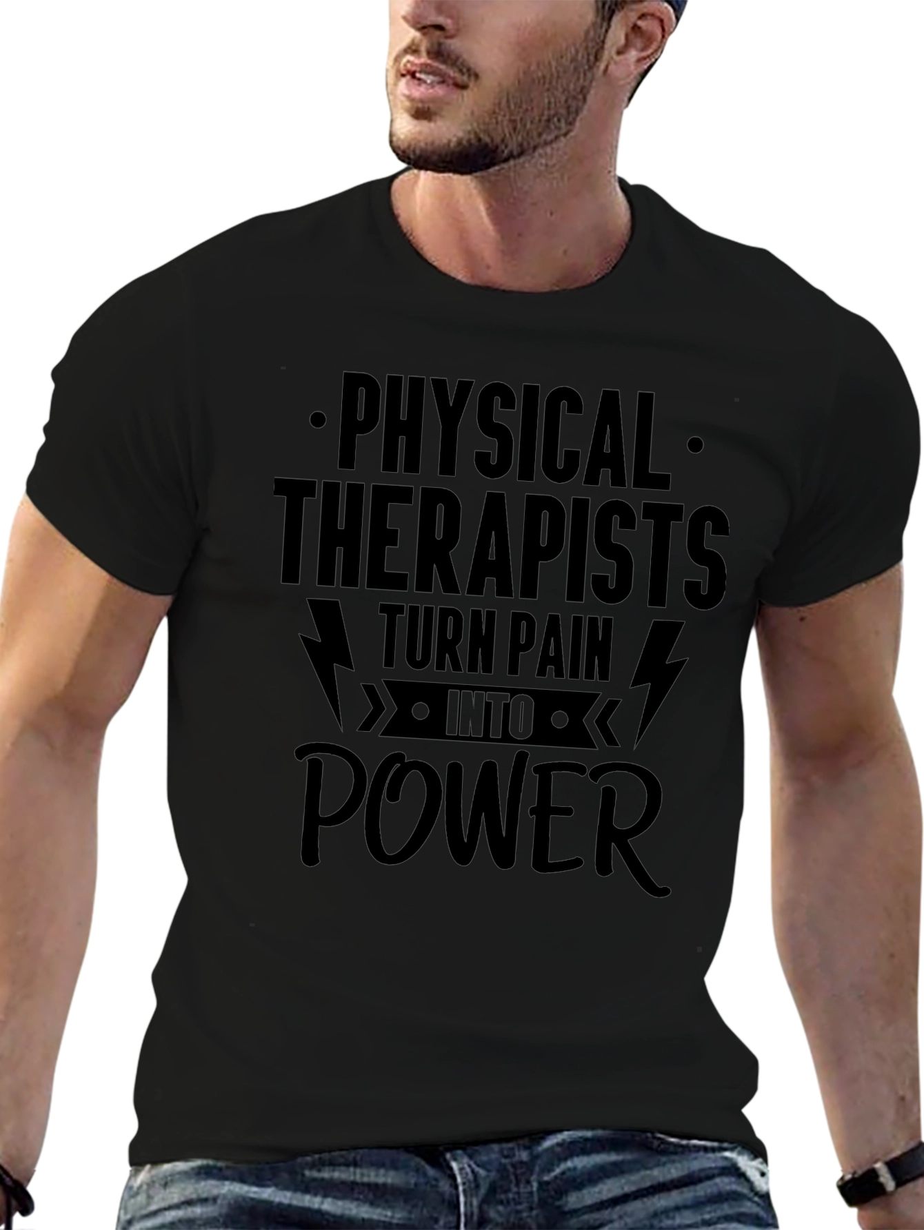 Physical Therapist Tee: Turn Pain Into Power T-Shirt