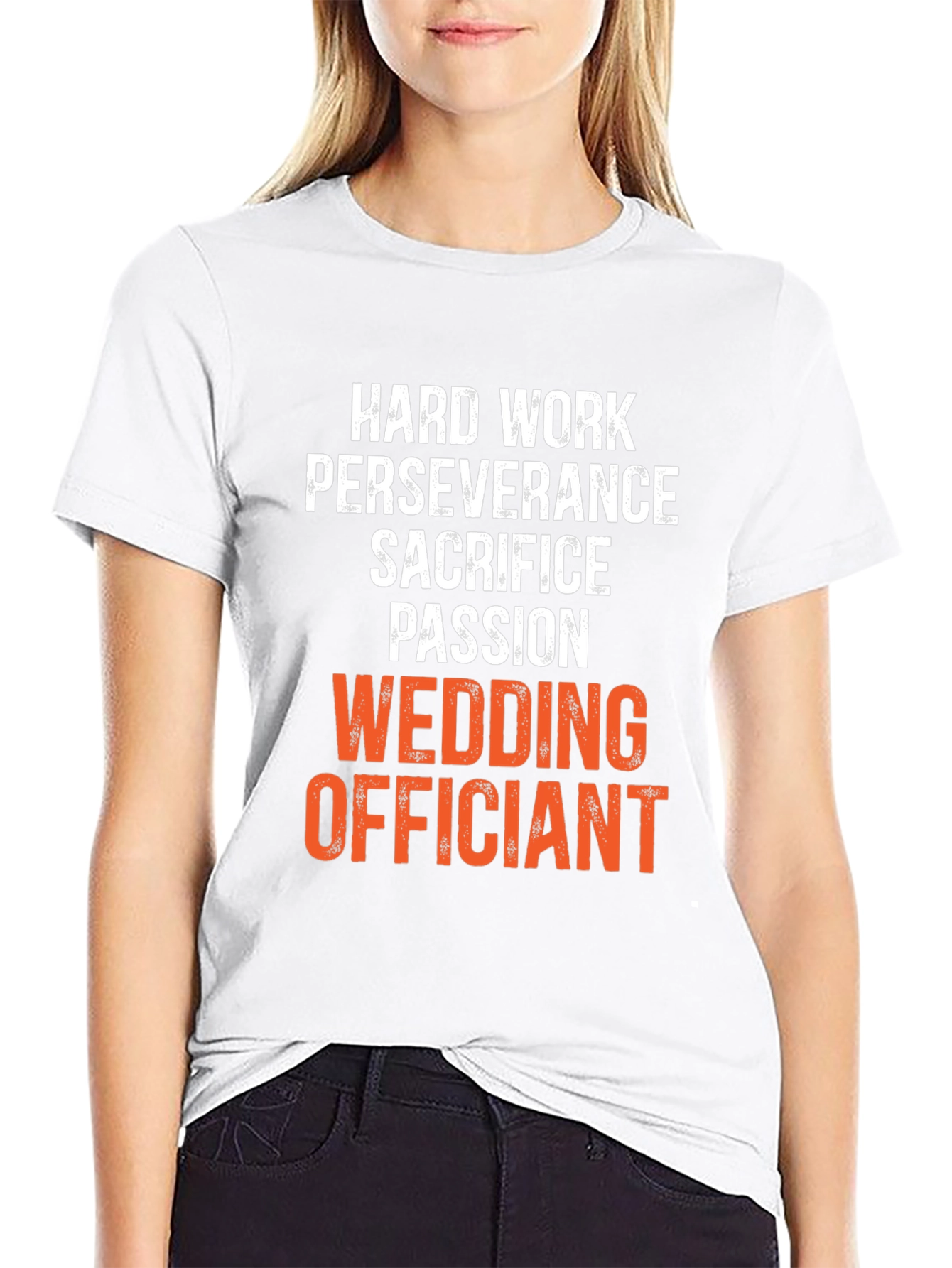 Wedding Officiant T-Shirt - Hard Work Passion
