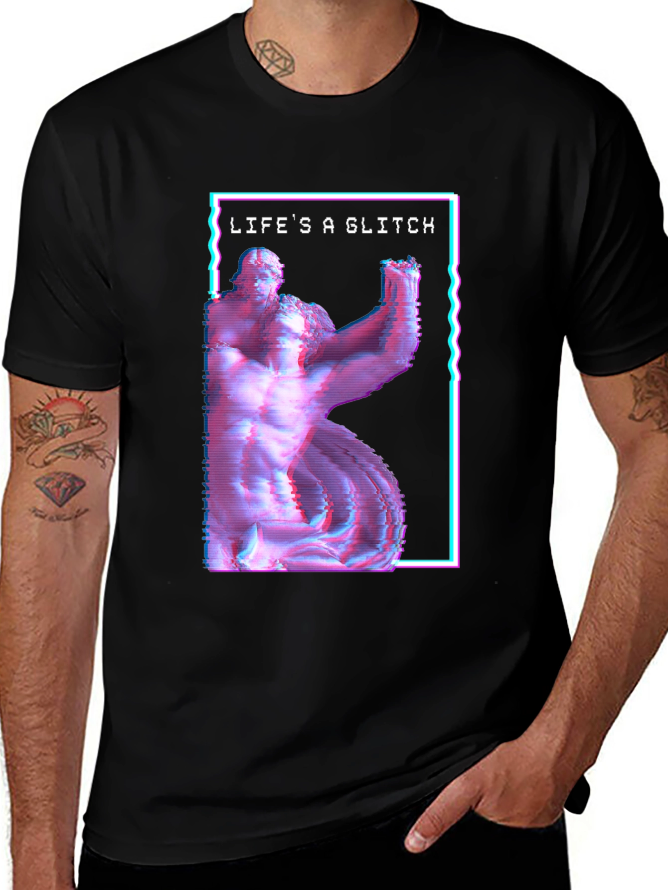 Lifes A Glitch T-Shirt - Vaporwave Aesthetic