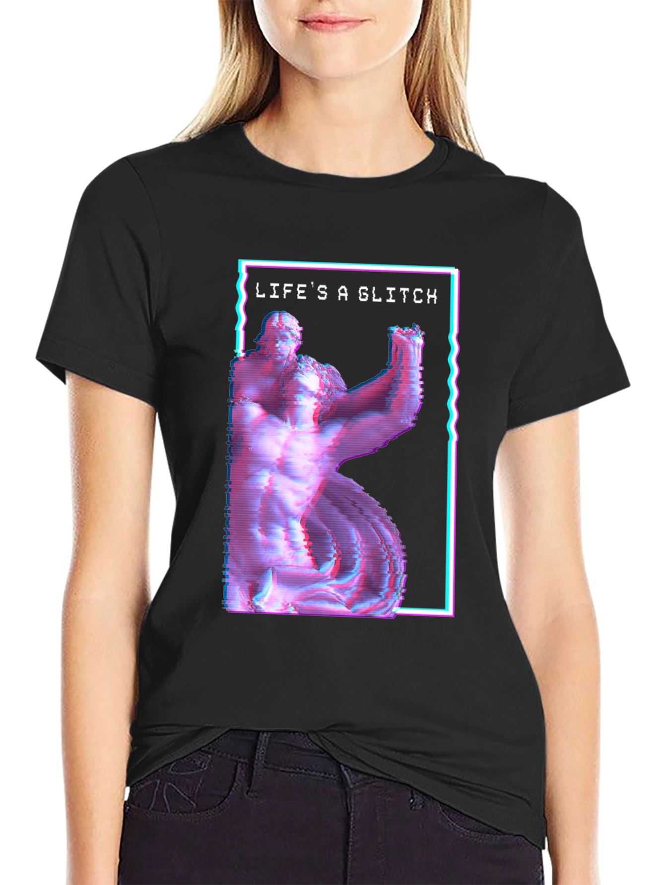 Lifes A Glitch T-Shirt - Vaporwave Aesthetic
