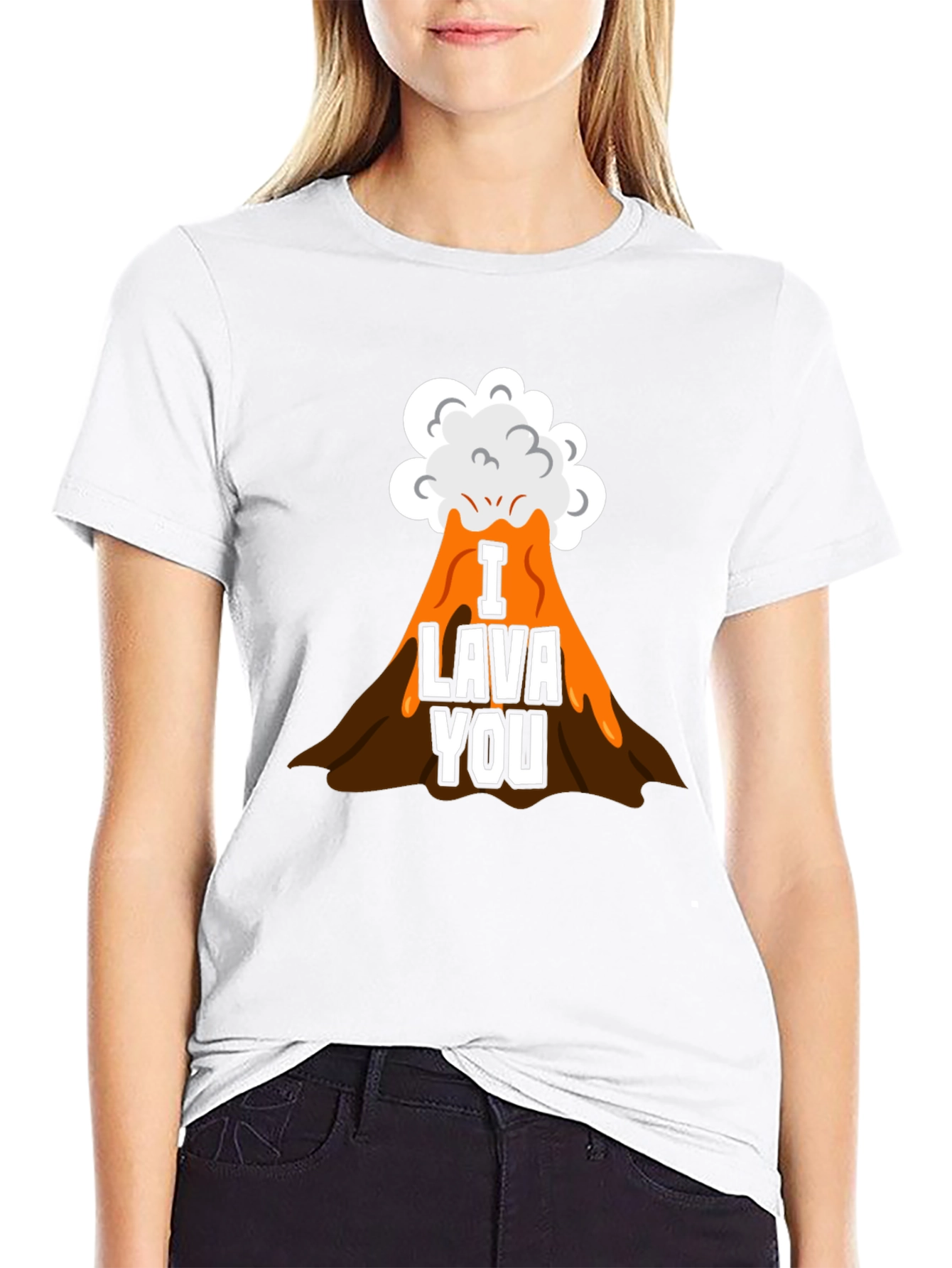 I Lava You Graphic Tee - Black T-Shirt