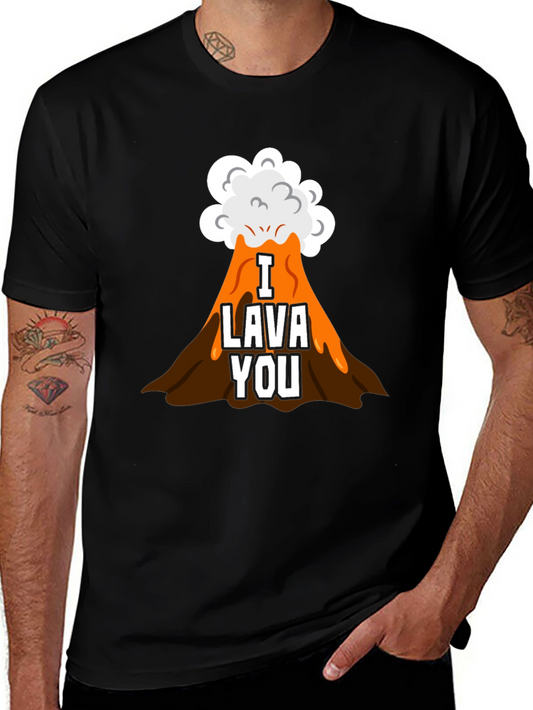 I Lava You Graphic Tee - Black T-Shirt