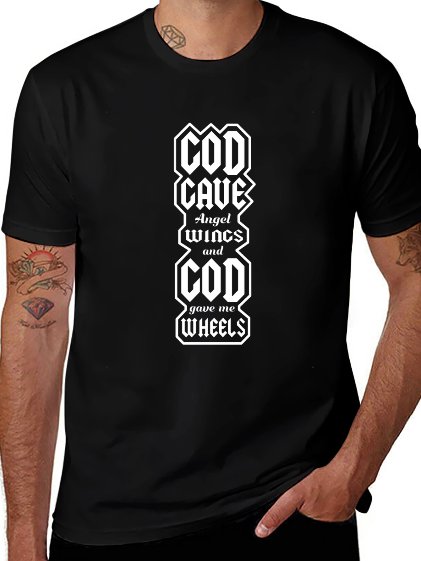 COD Gave Me Wheels Graphic Tee - Black