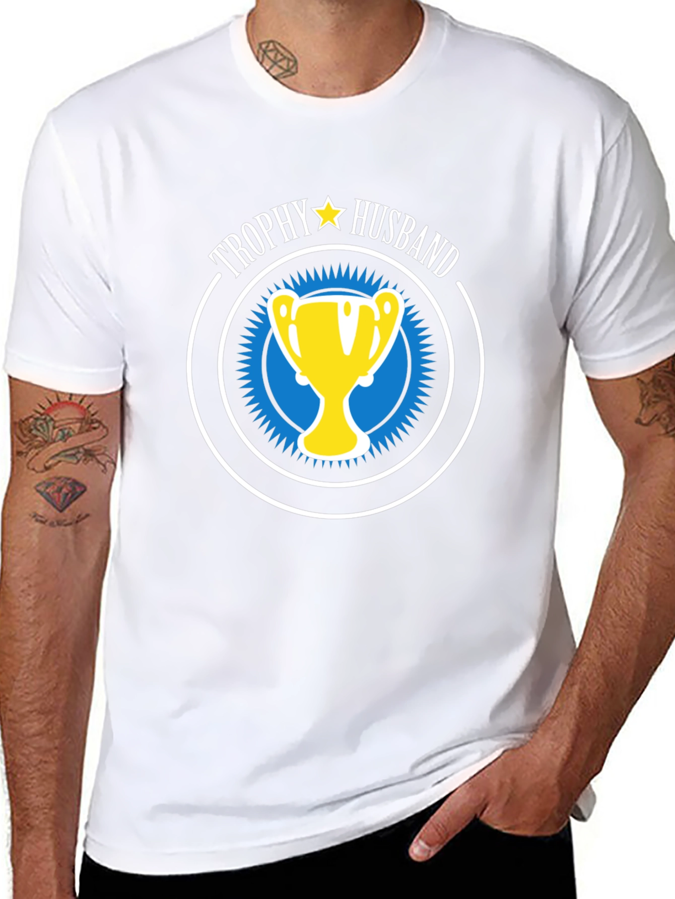Trophy Husband Graphic Tee - Humorous Husband Gift