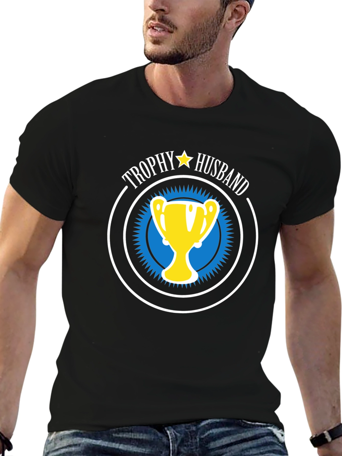 Trophy Husband Graphic Tee - Humorous Husband Gift
