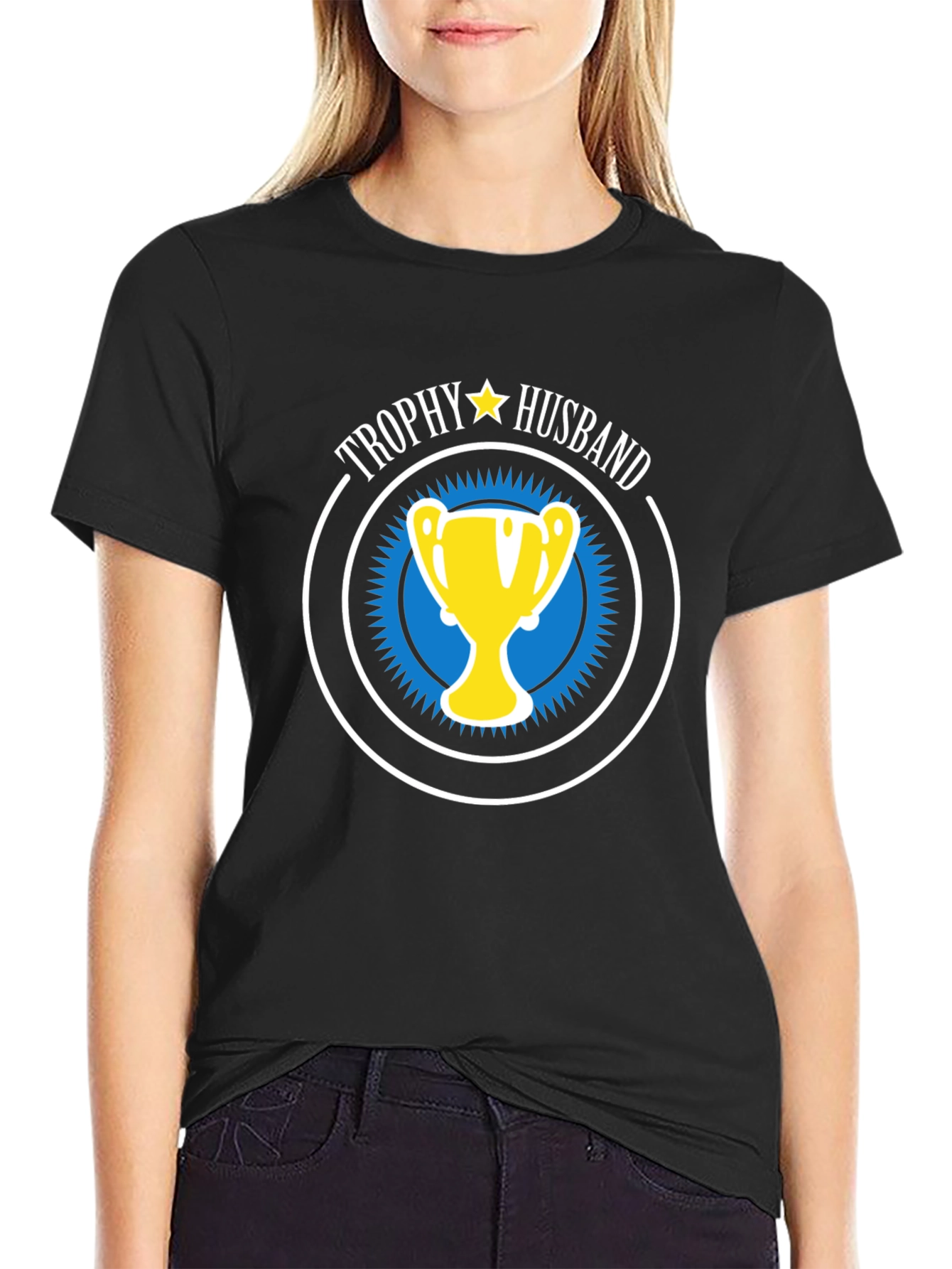 Trophy Husband Graphic Tee - Humorous Husband Gift