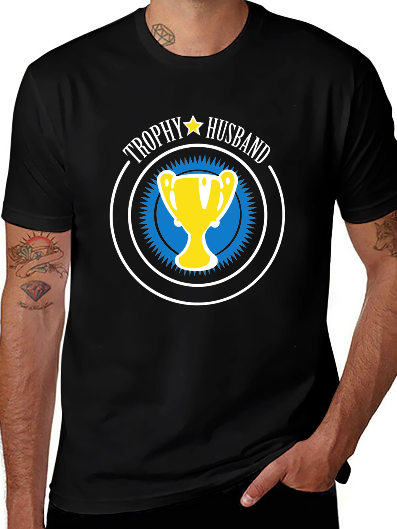 Trophy Husband Graphic Tee - Humorous Husband Gift