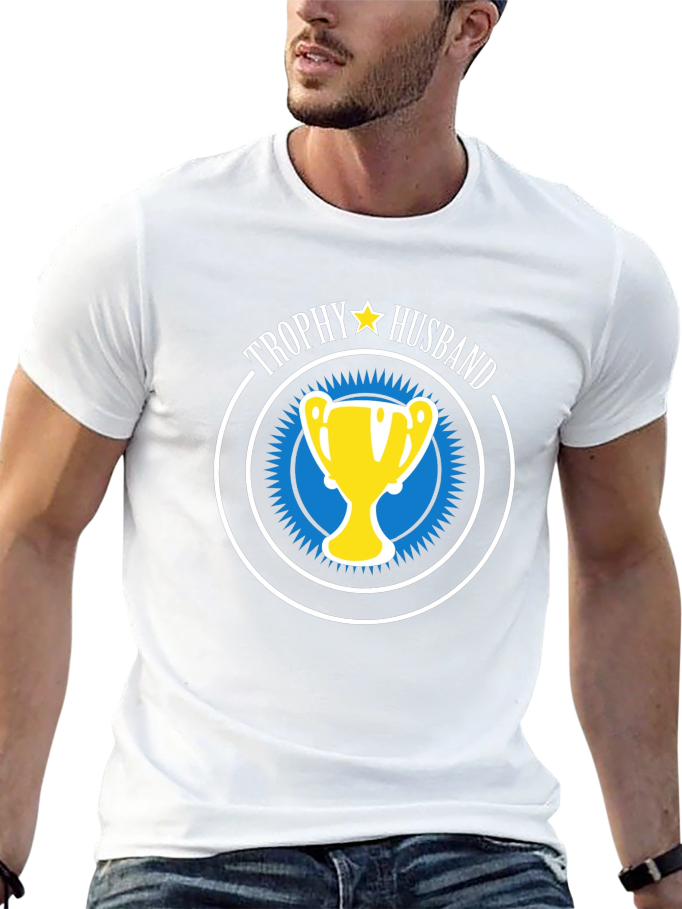 Trophy Husband Graphic Tee - Humorous Husband Gift