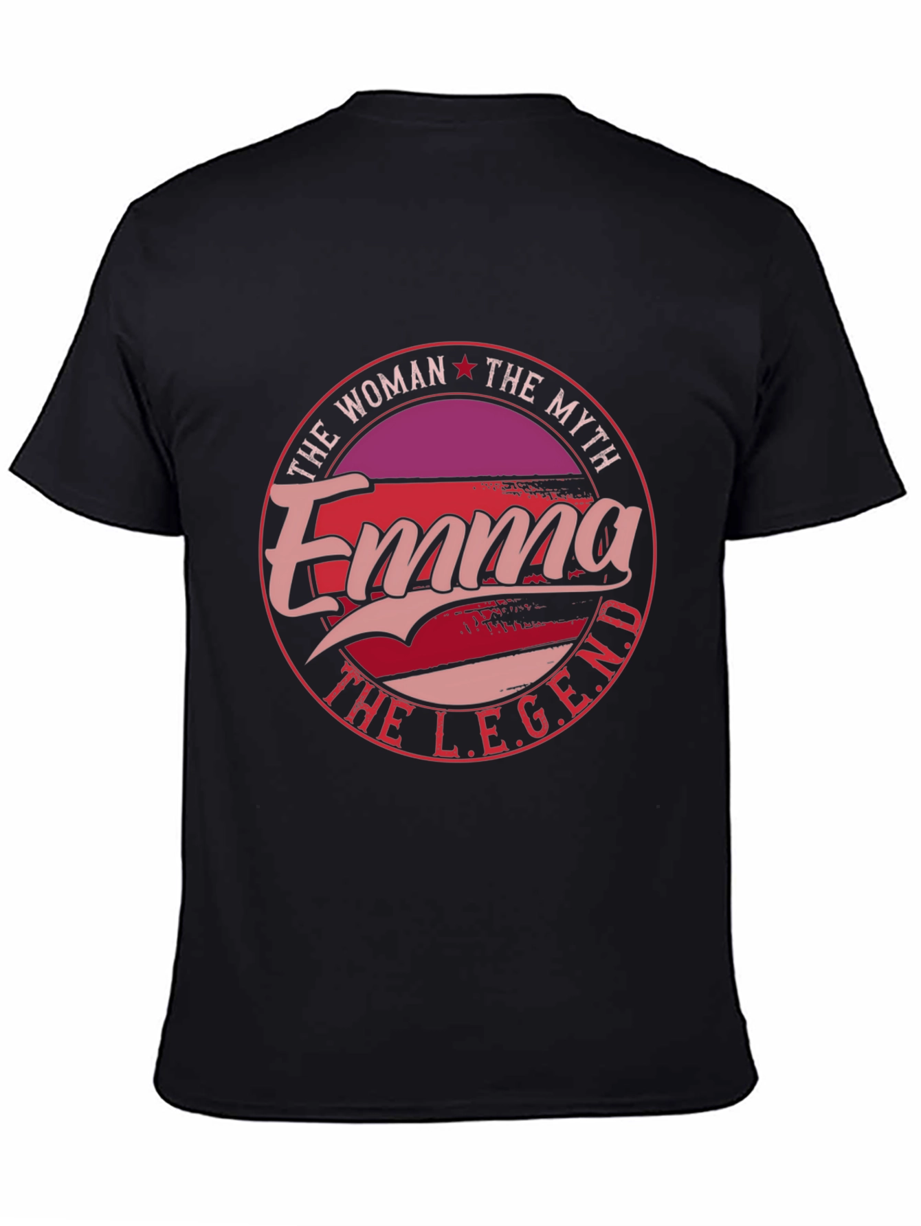 Emma The Woman The Myth The Legend Black T-Shirt
