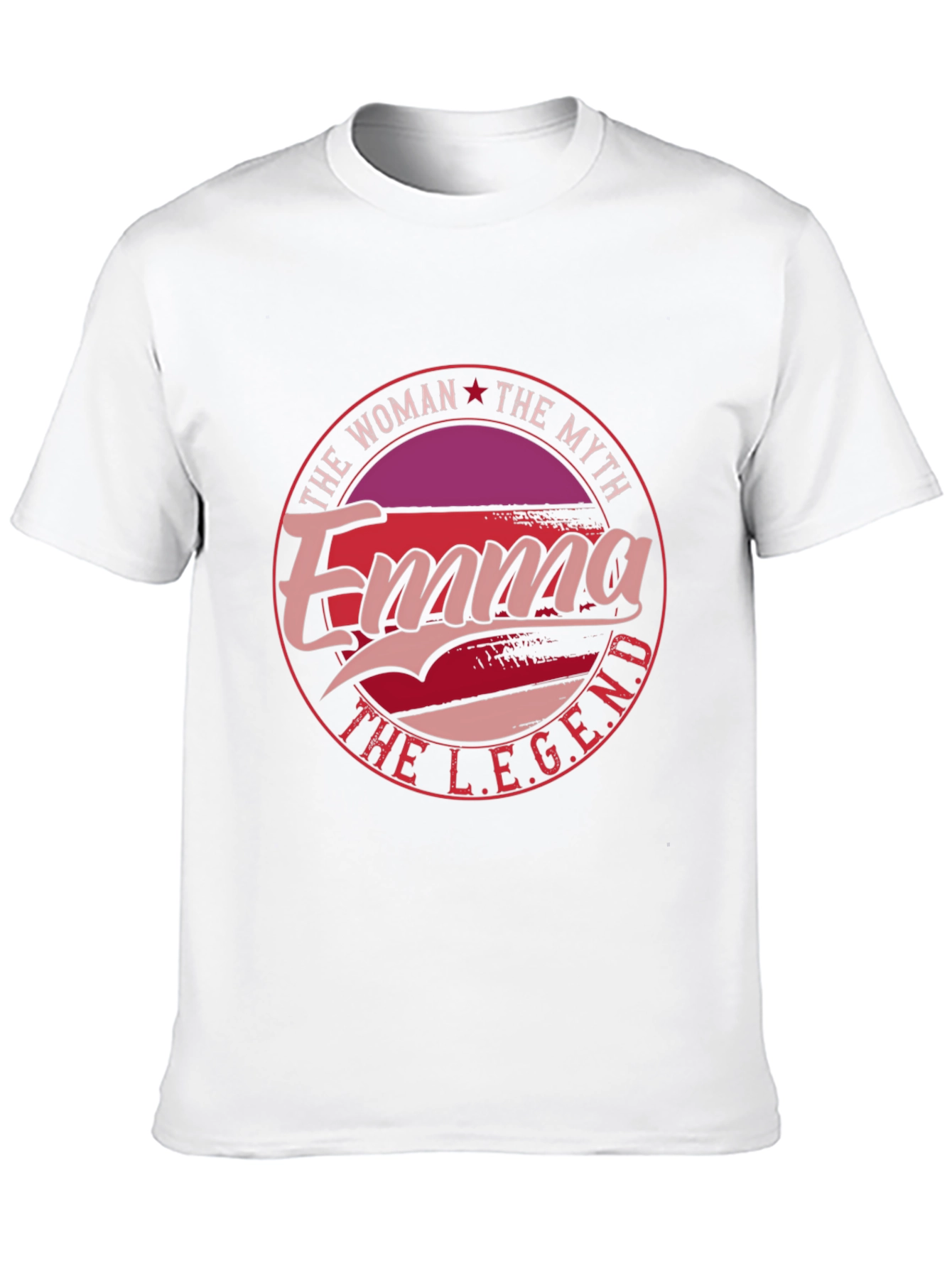 Emma The Woman The Myth The Legend Black T-Shirt