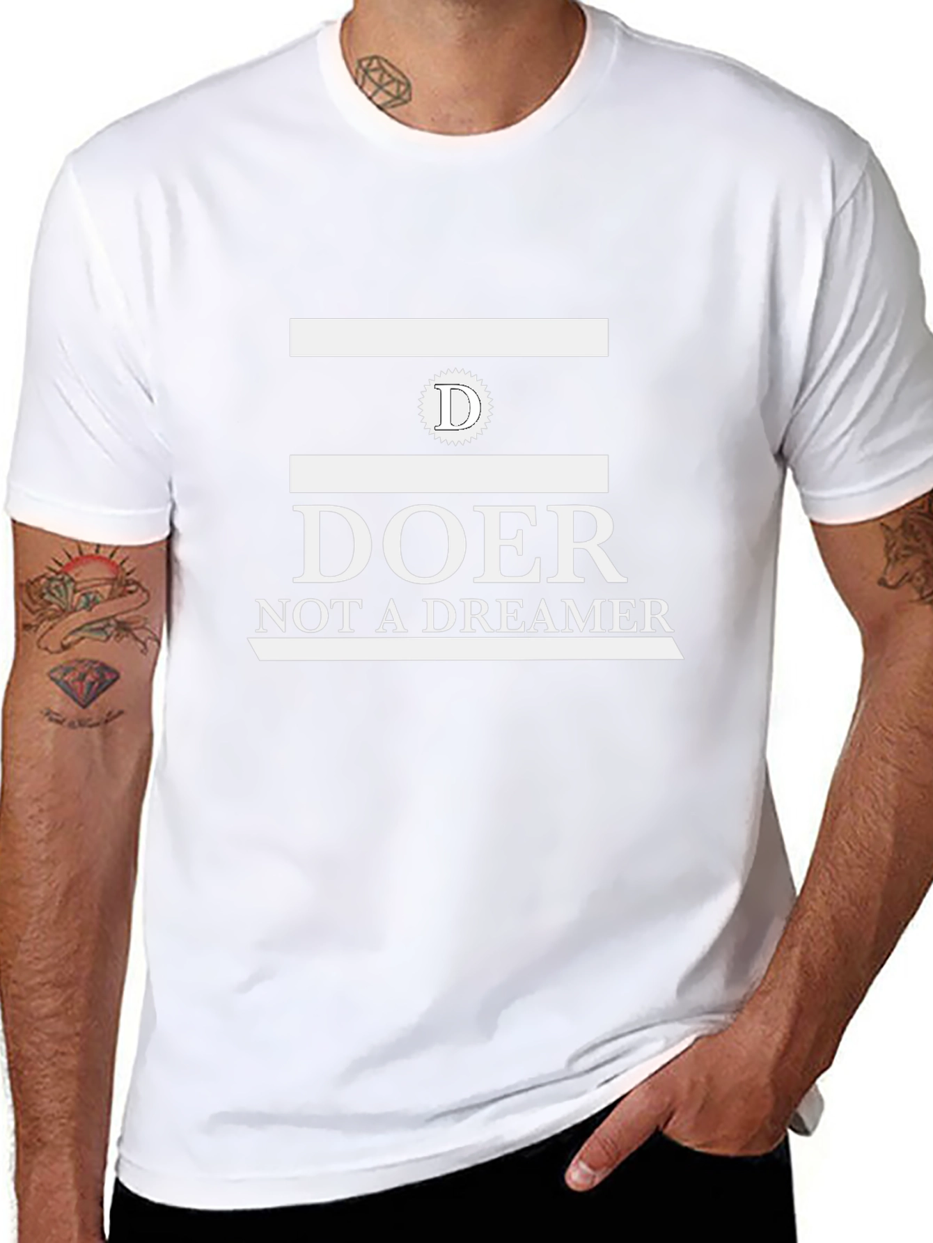 Doer Not A Dreamer Black Graphic Tee