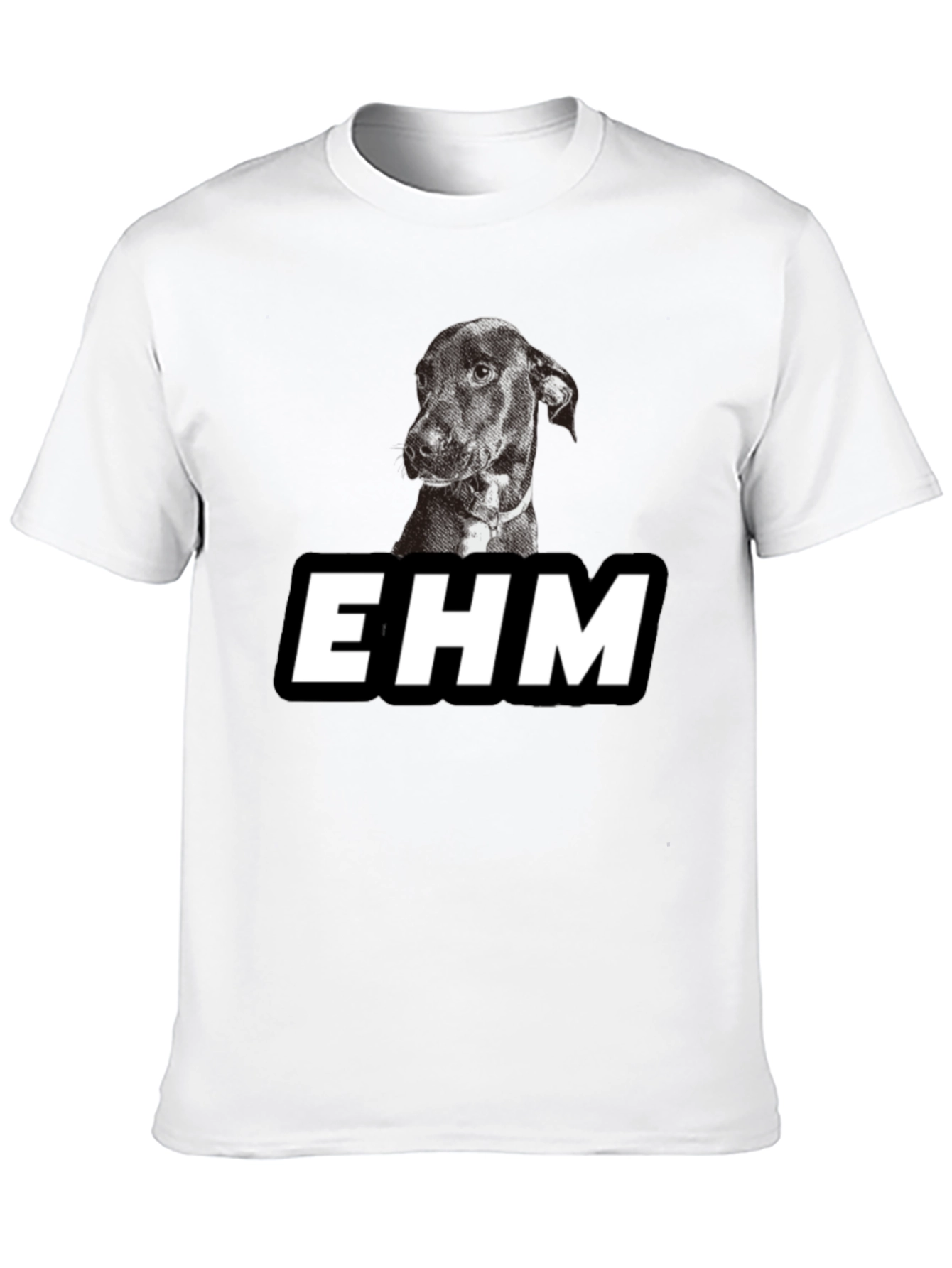 EHM Dog Graphic Black T-Shirt