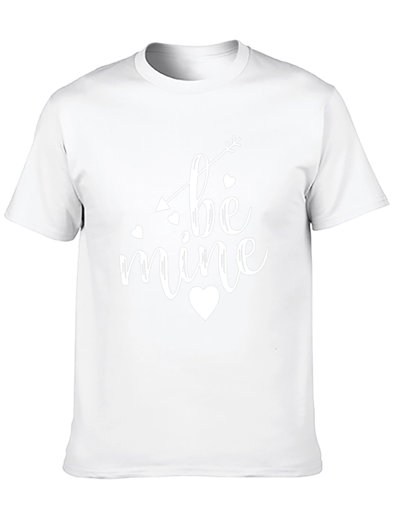 Be Mine Valentines Day Graphic Tee - Black