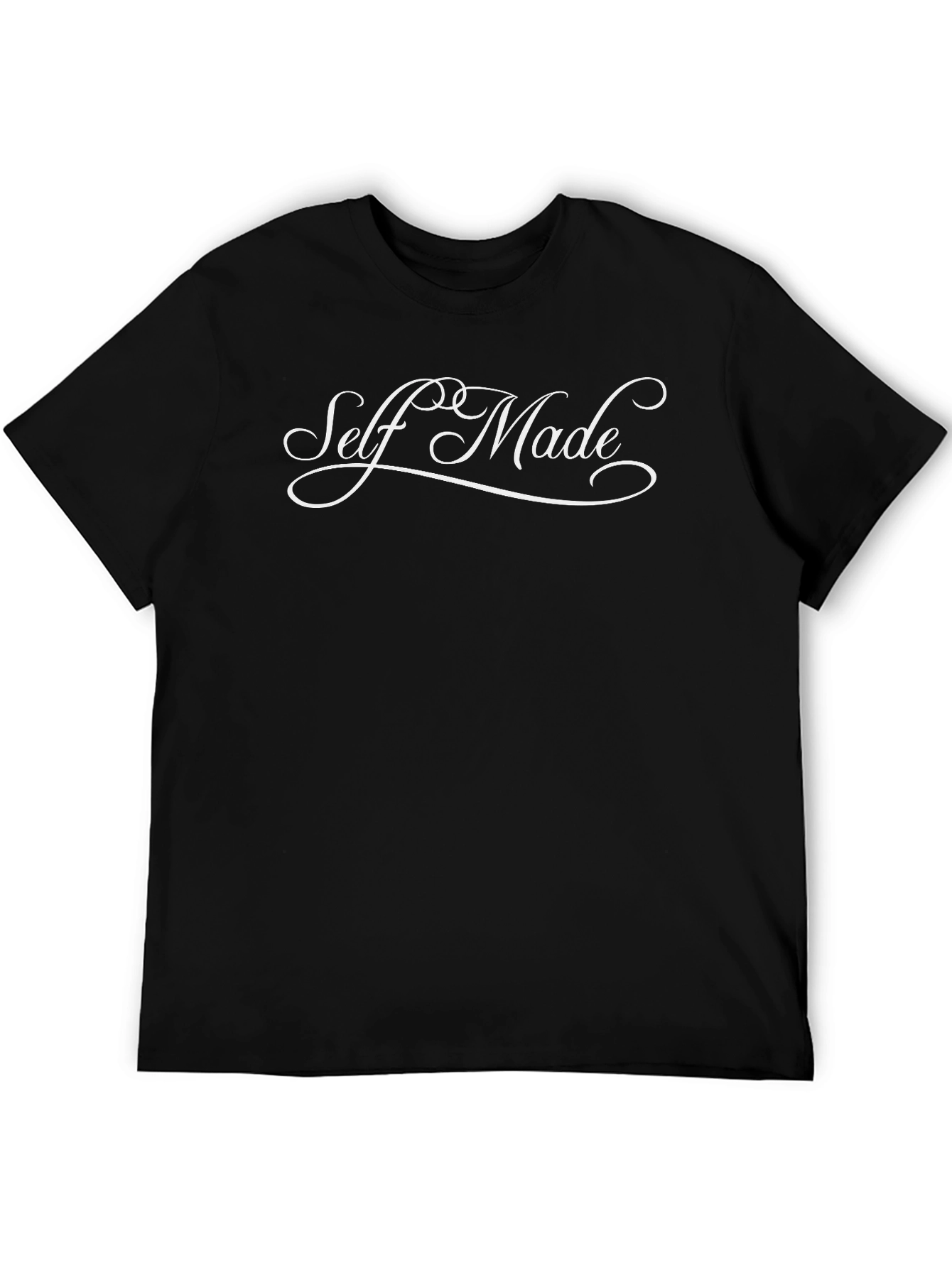 Self Made Black Graphic Tee