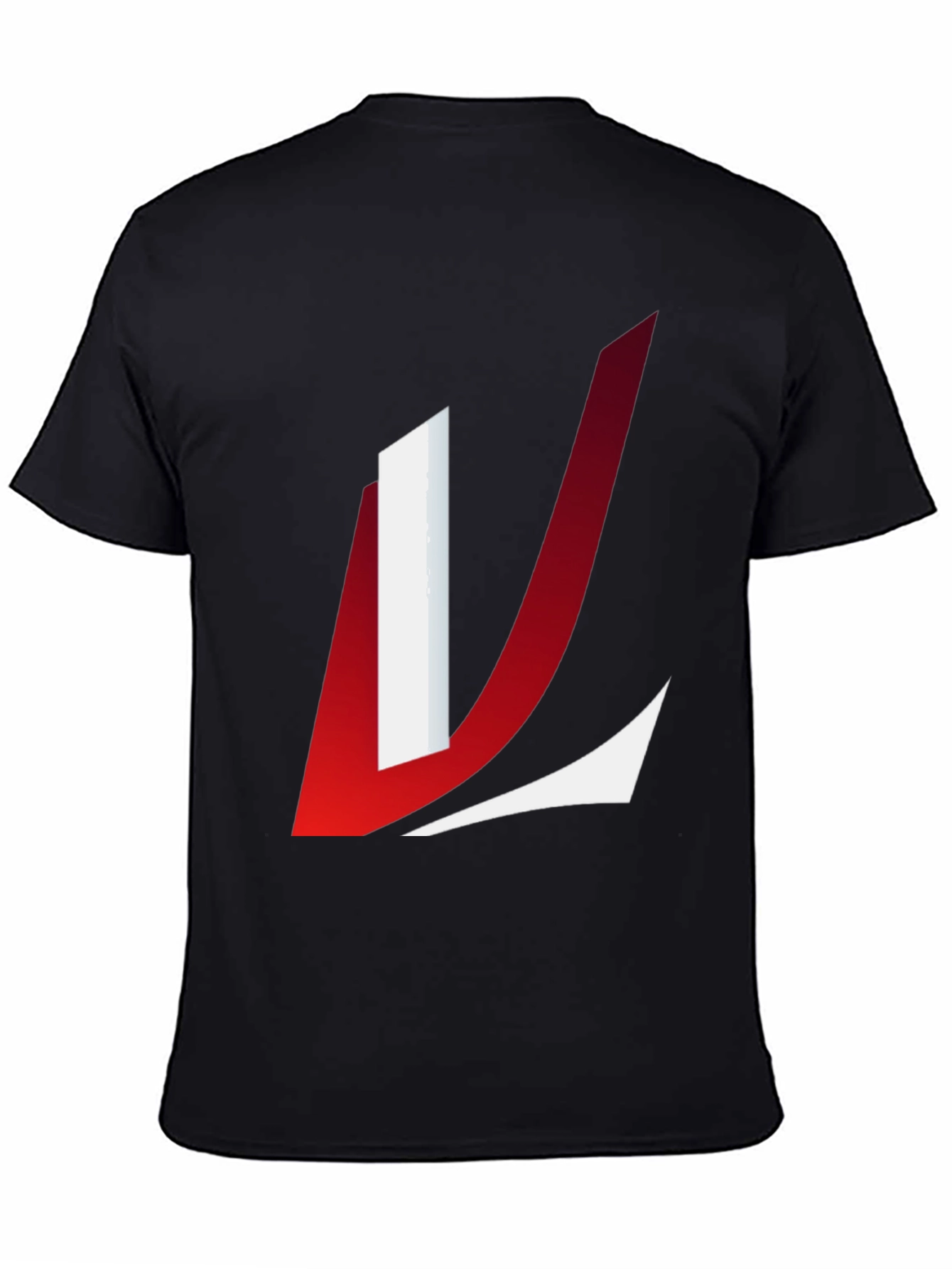 Modern L Graphic Tee - Casual Black T-Shirt