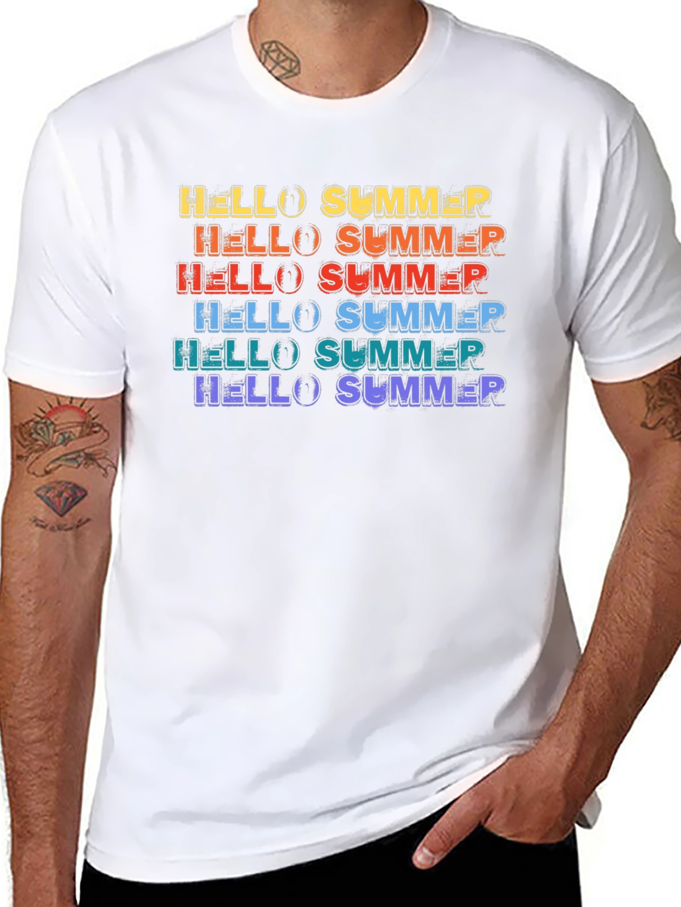 Hello Summer Rainbow T-Shirt