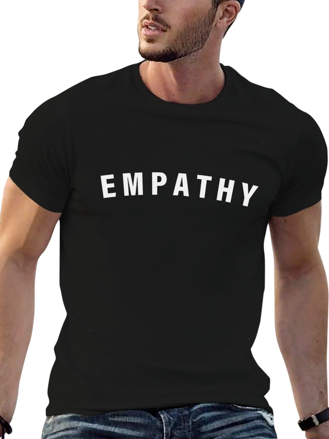 Empathy T-Shirt - Black Crew Neck Tee