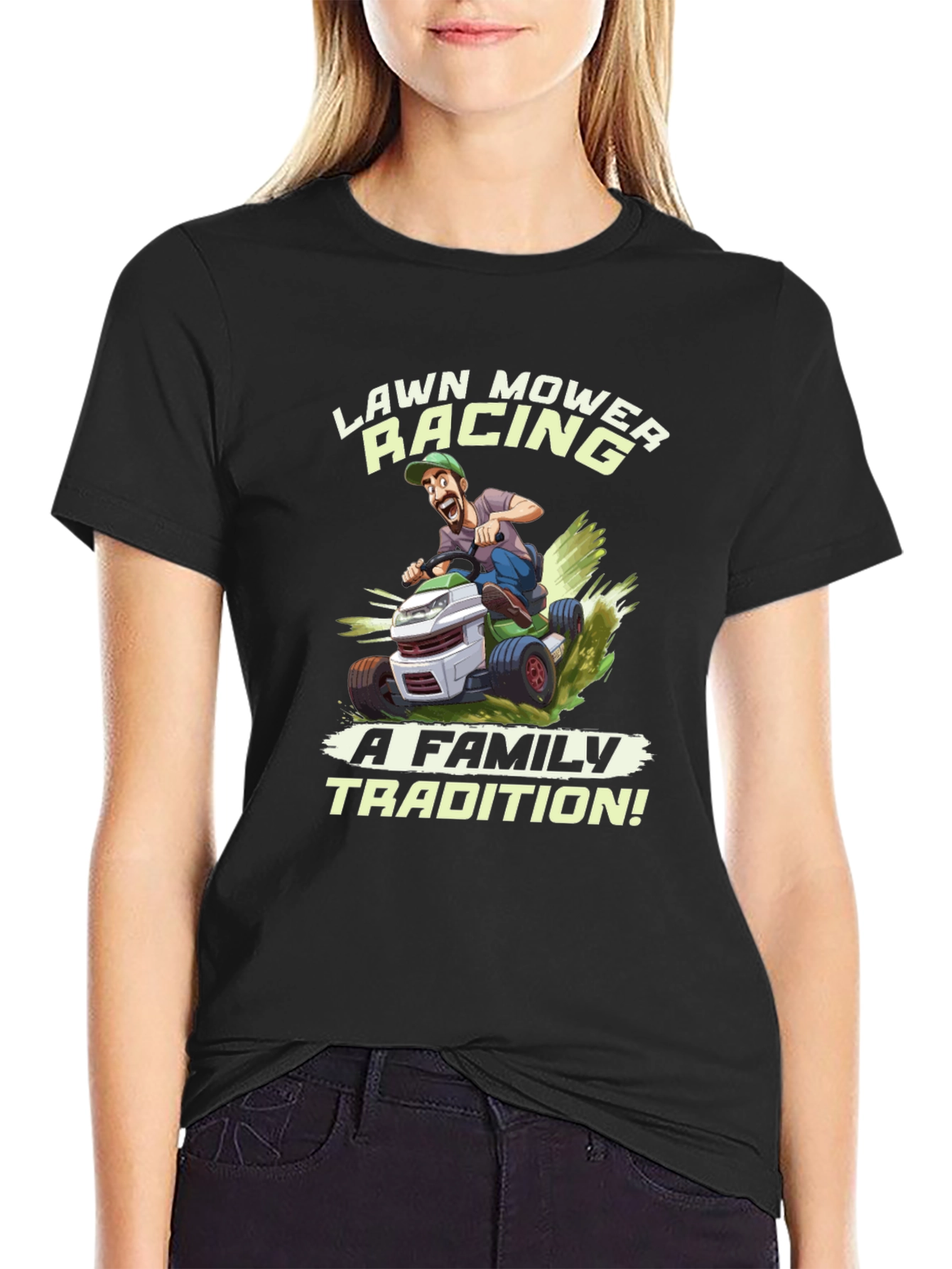 Lawn Mower Racing T-Shirt - Family Tradition Tee