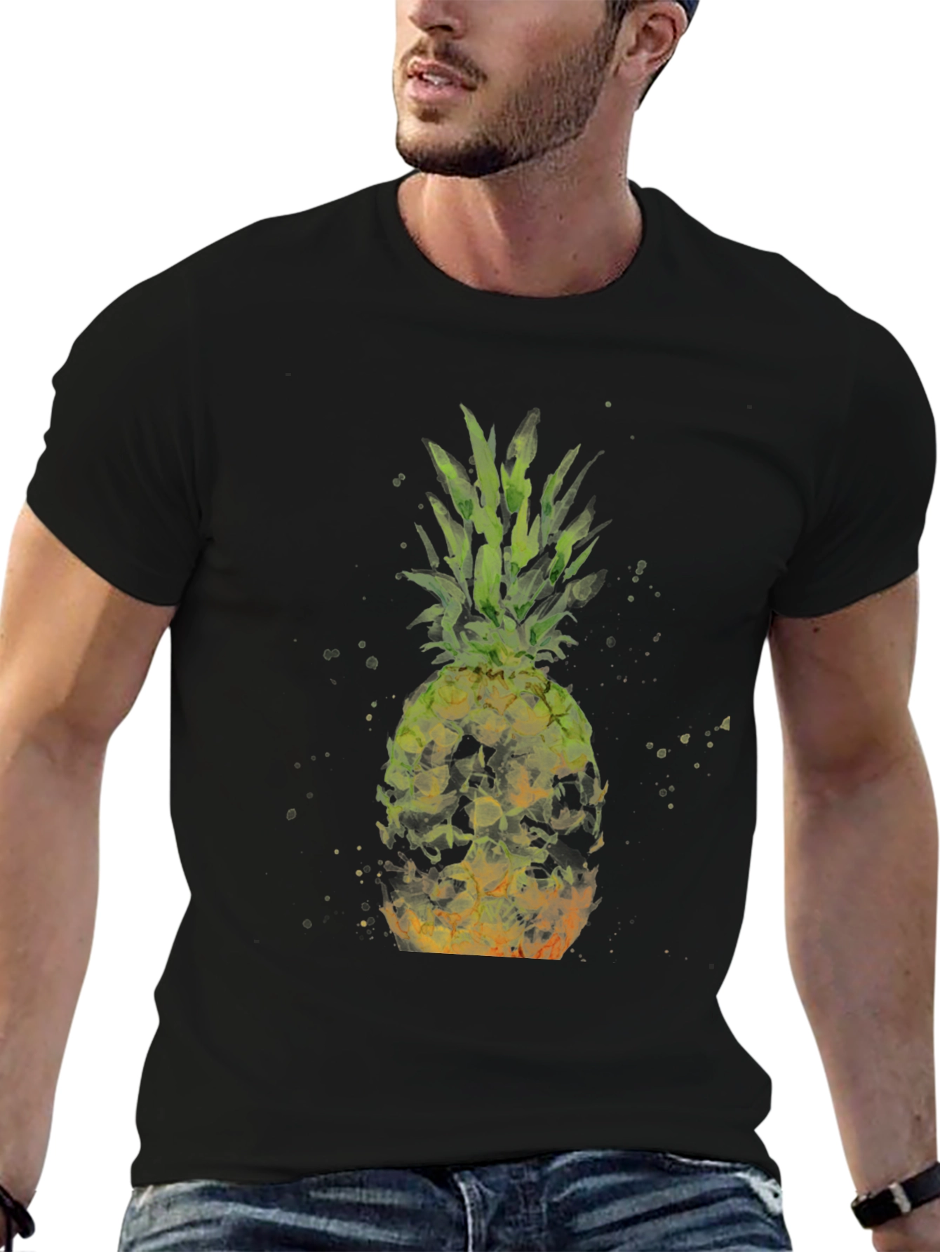 Pineapple Watercolor Graphic Tee