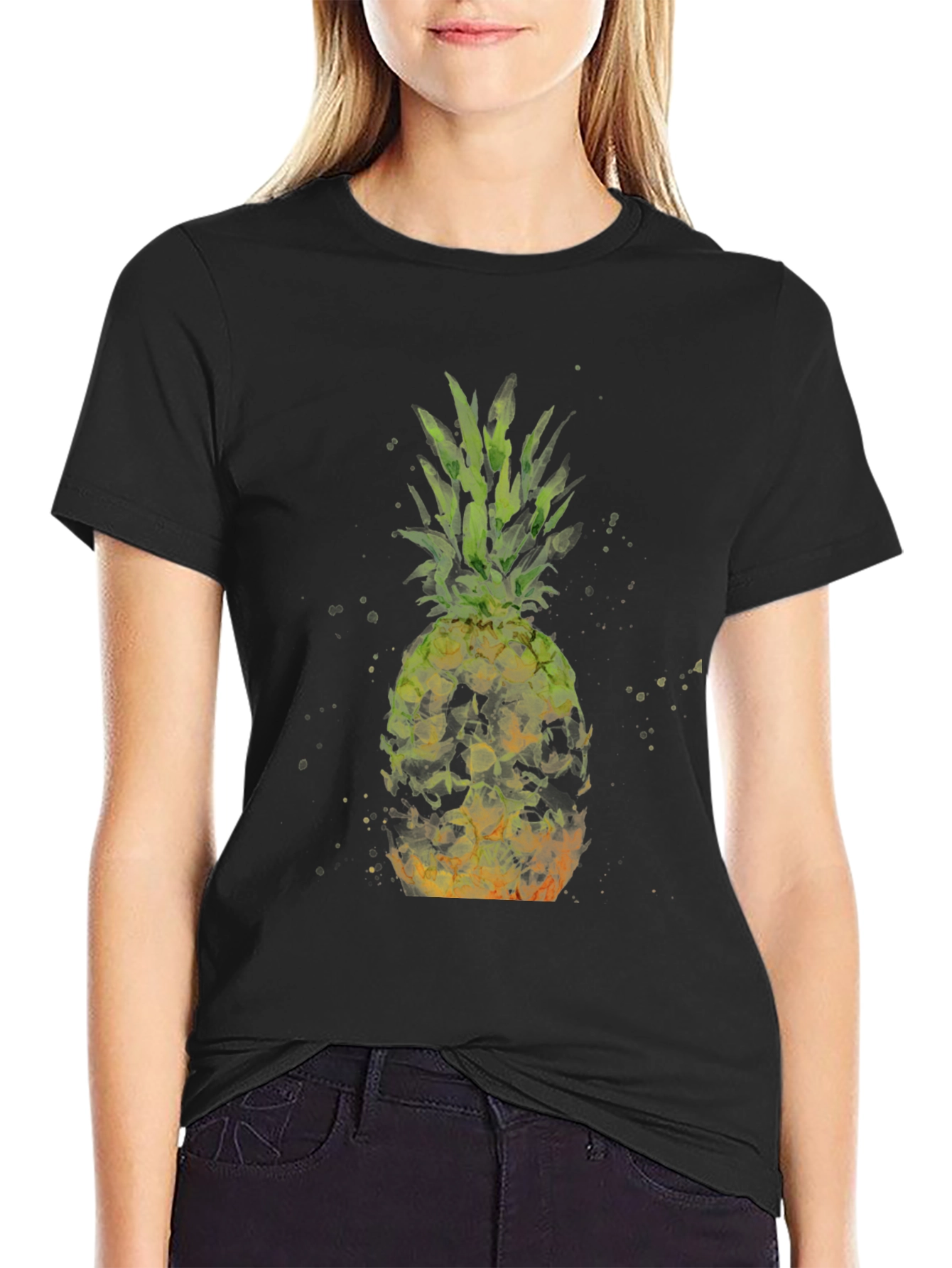 Pineapple Watercolor Graphic Tee