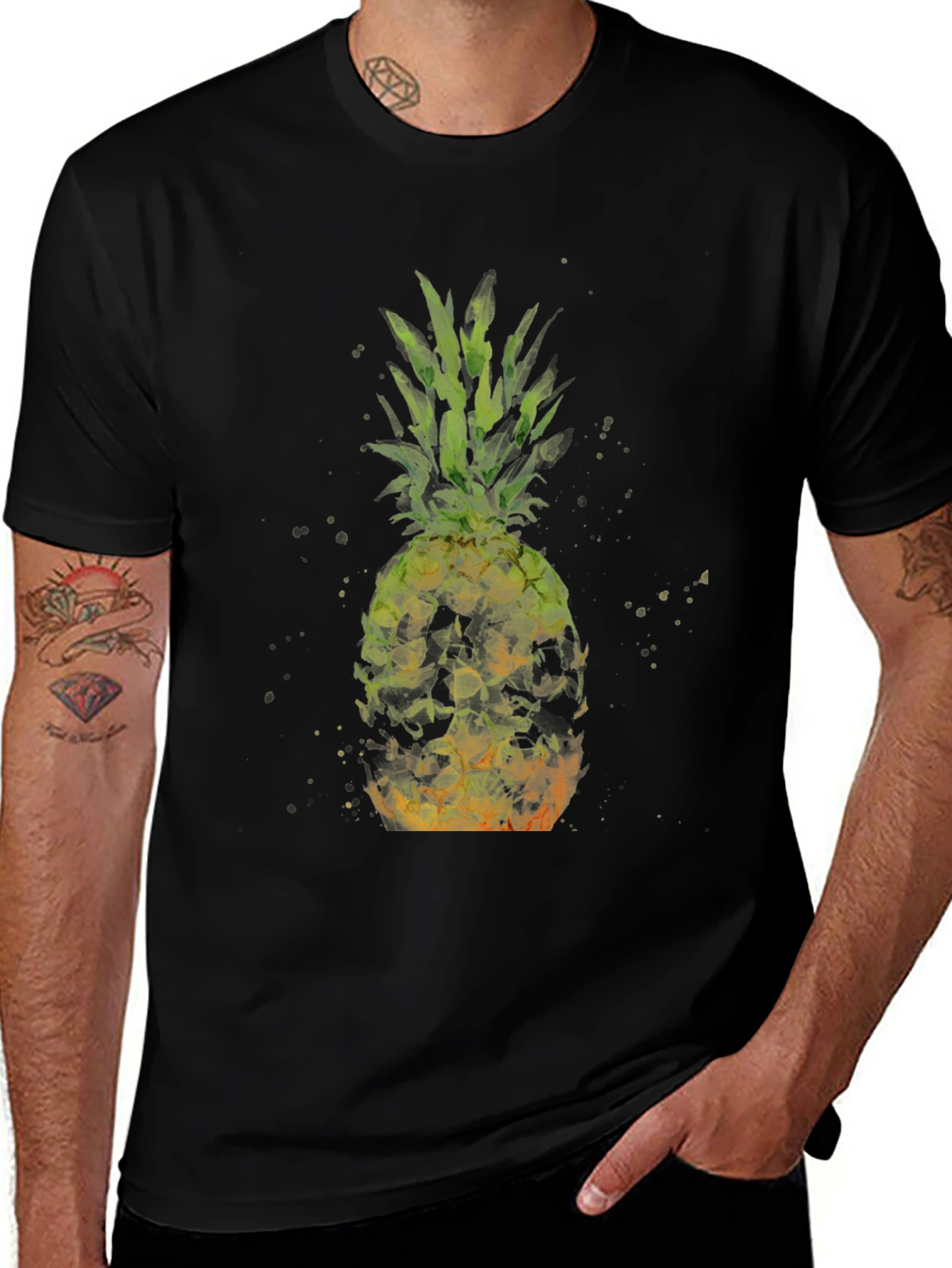 Pineapple Watercolor Graphic Tee