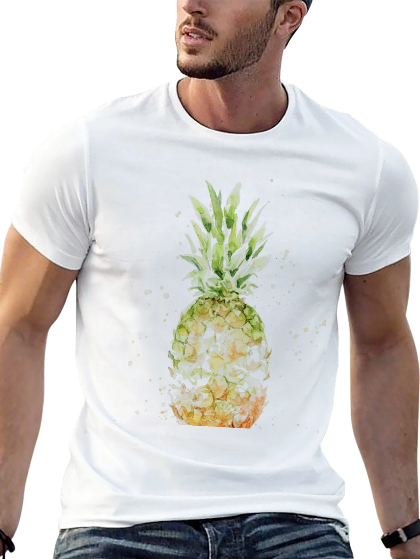 Pineapple Watercolor Graphic Tee