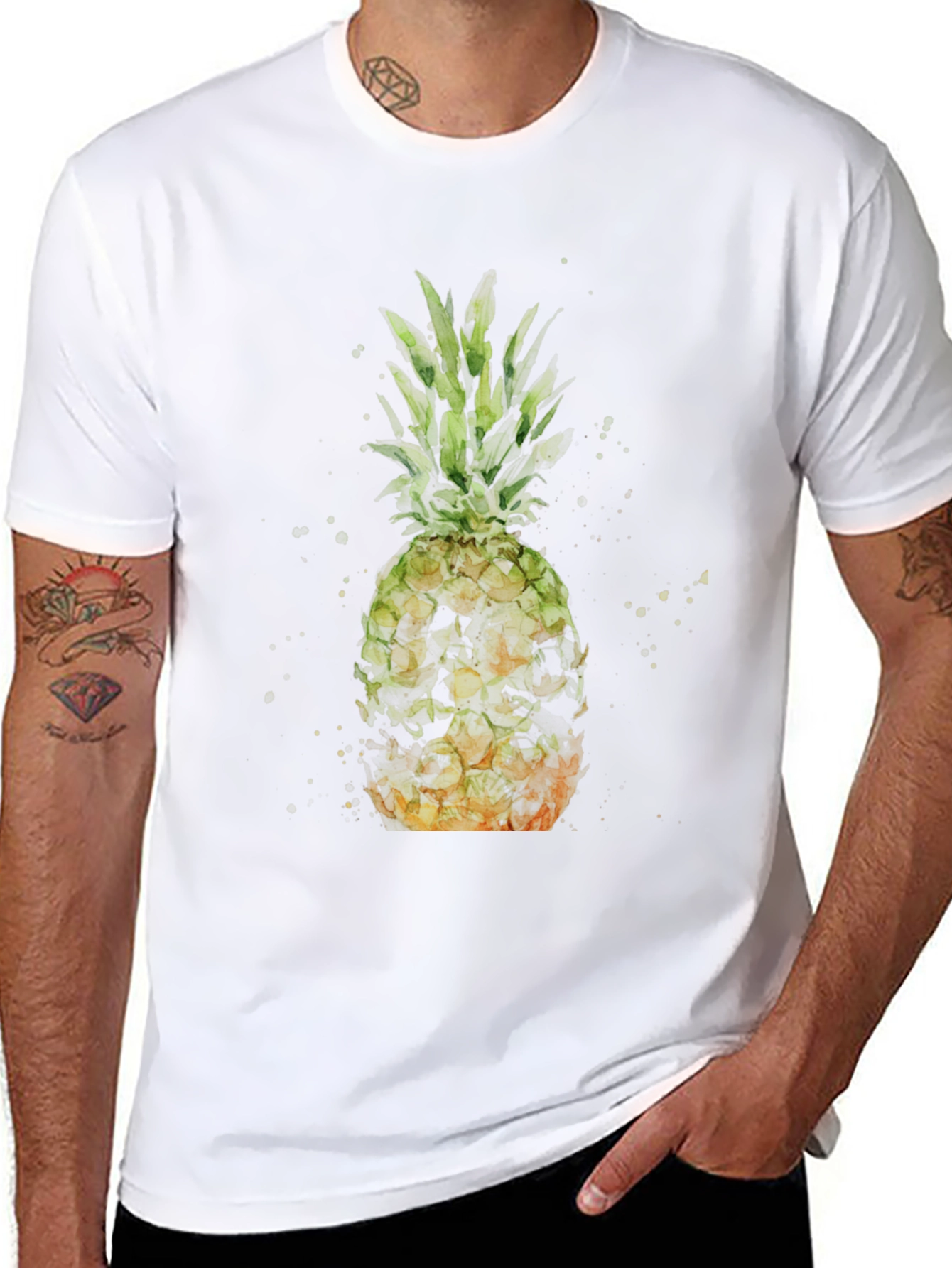 Pineapple Watercolor Graphic Tee