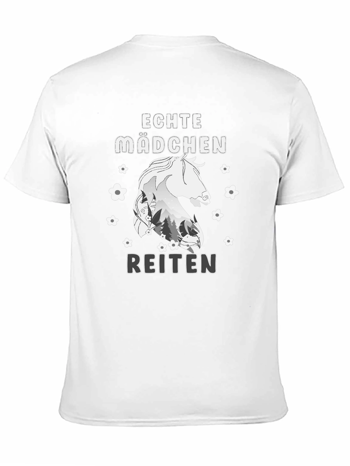 Echte Madchen Reiten Horse T-Shirt