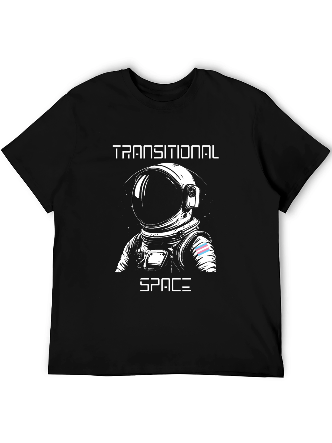 Transitional Space Astronaut T-Shirt - Black Cotton