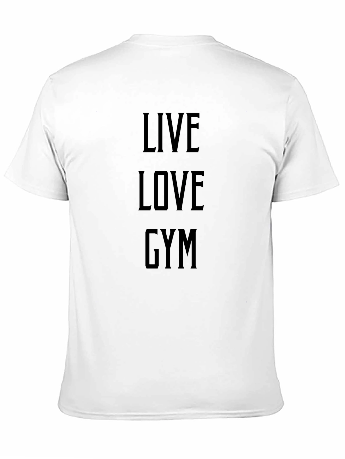 Live Love Gym Black Graphic Tee - Fitness Apparel