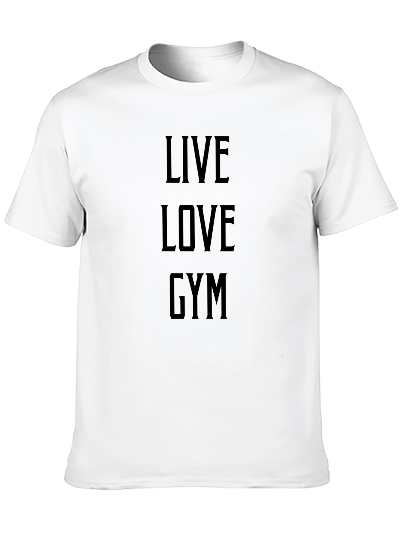 Live Love Gym Black Graphic Tee - Fitness Apparel