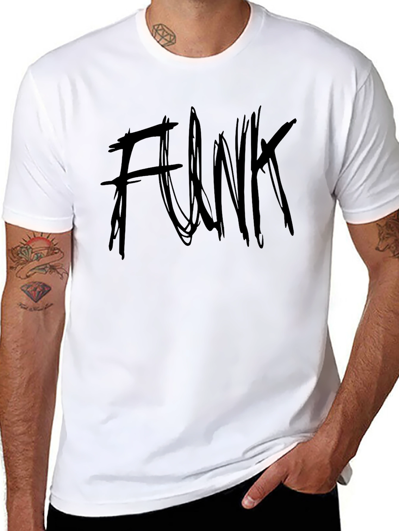 Black Funk Graphic Tee - Urban Style