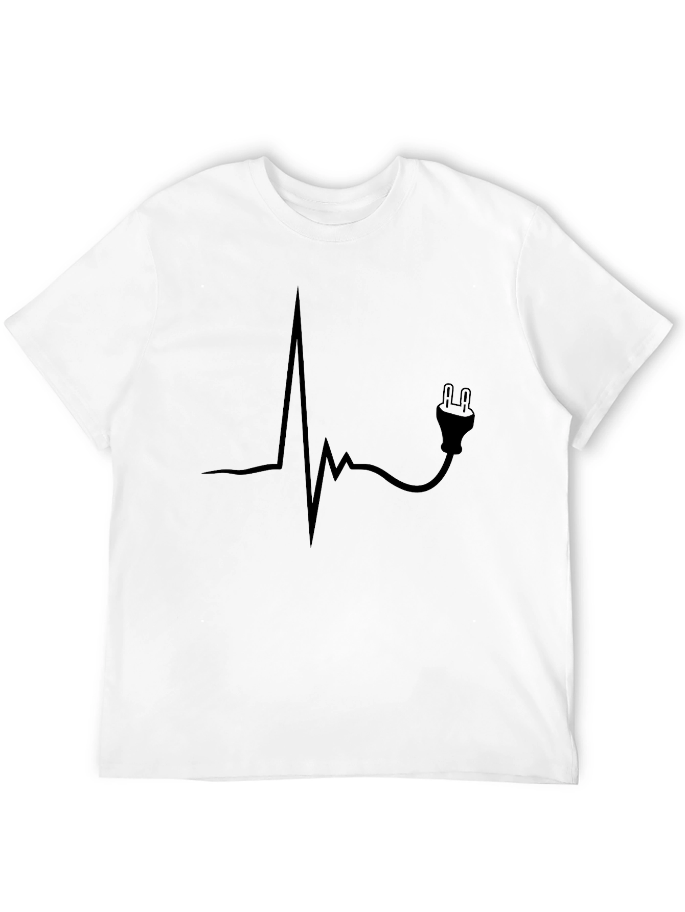 Electrical Heartbeat T-Shirt - Funny Electrician Tee
