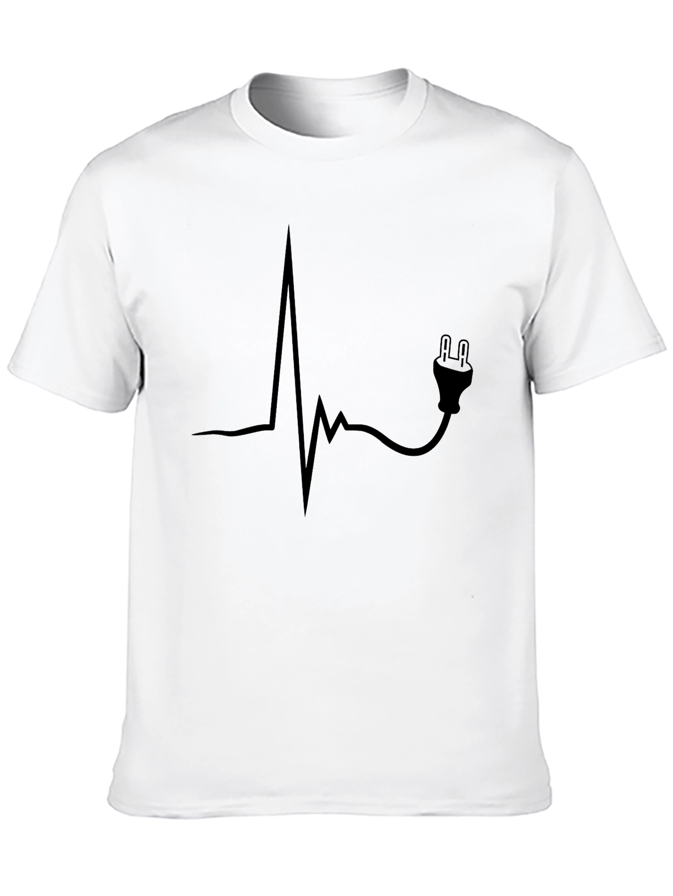 Electrical Heartbeat T-Shirt - Funny Electrician Tee