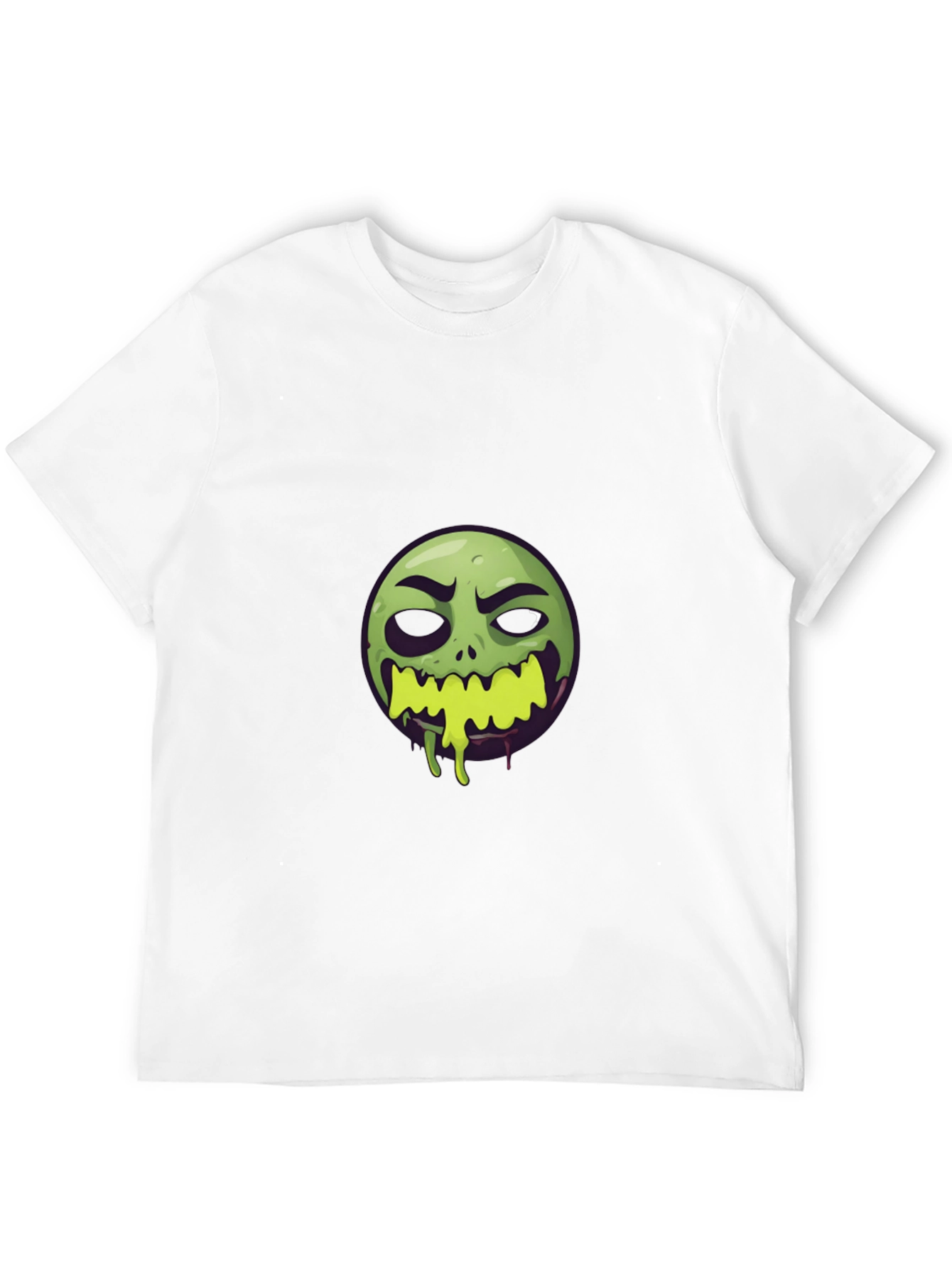 Zombie Emoji Graphic Black T-Shirt