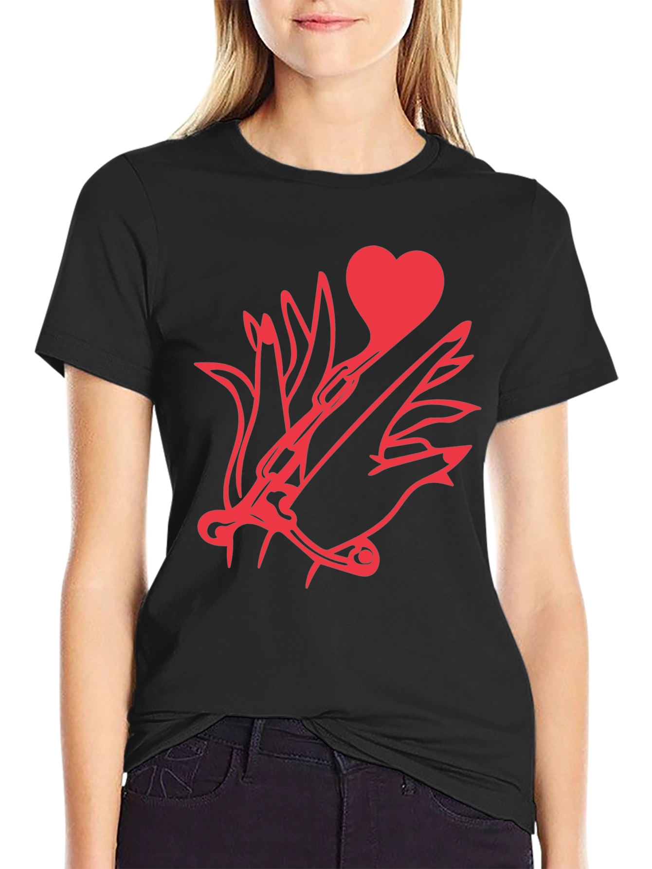 Heart & Dagger Black T-Shirt