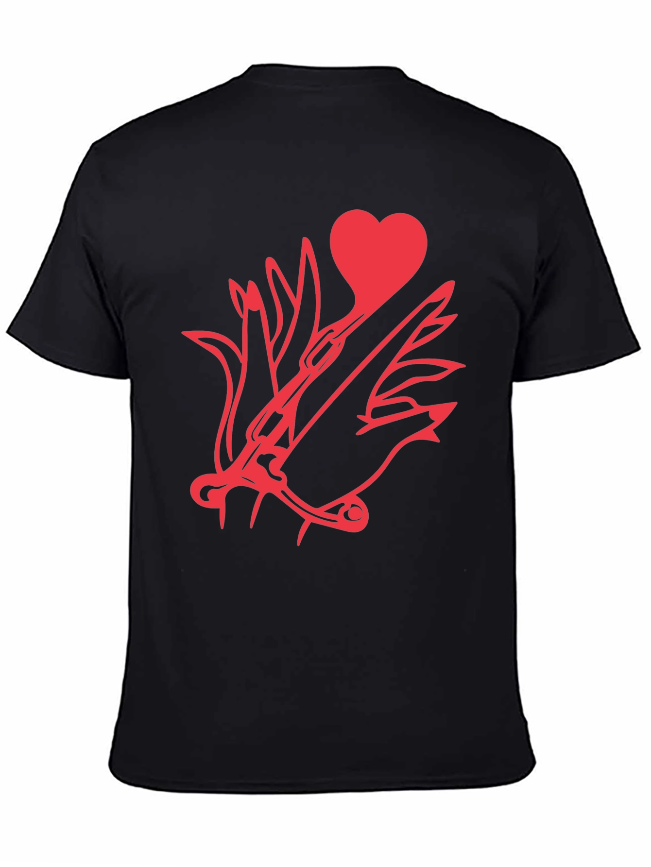 Heart & Dagger Black T-Shirt