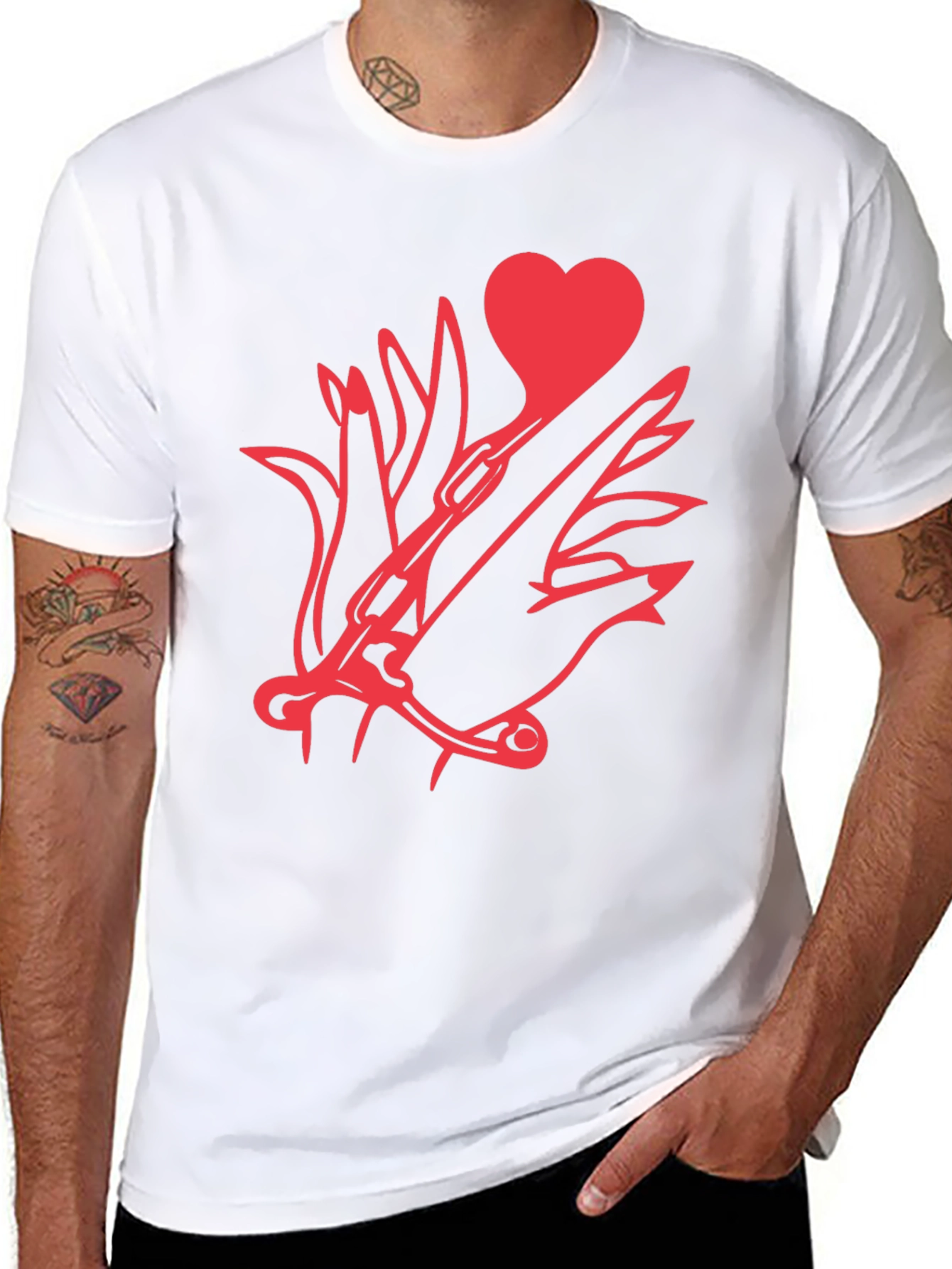 Heart & Dagger Black T-Shirt
