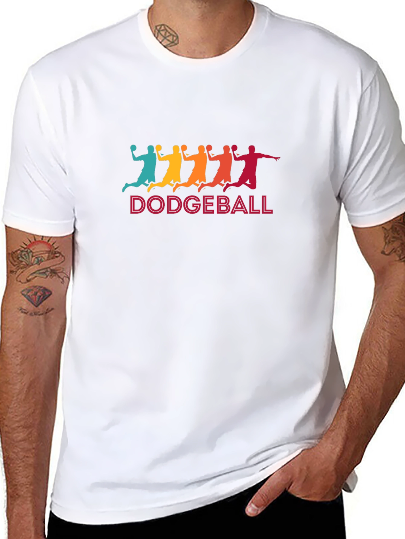 Retro Dodgeball Player Graphic Tee