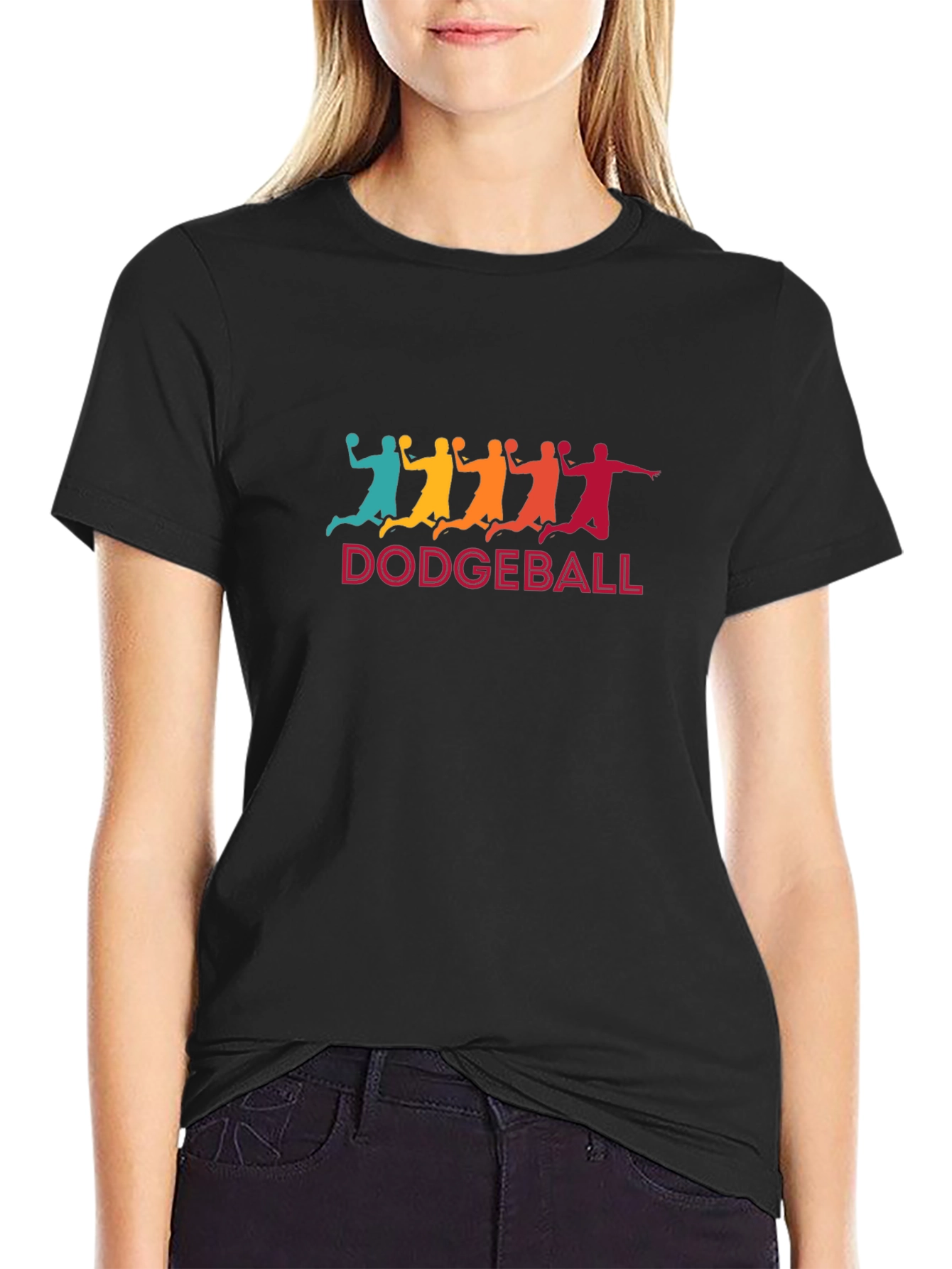 Retro Dodgeball Player Graphic Tee