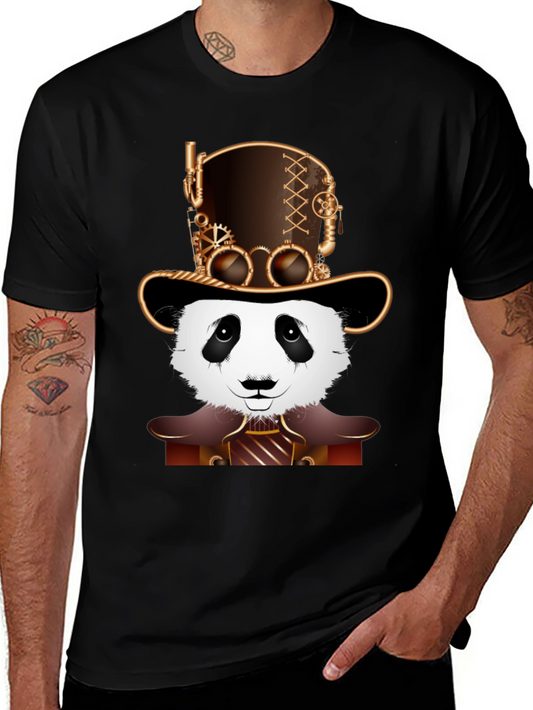 Steampunk Panda T-Shirt - Unique & Stylish