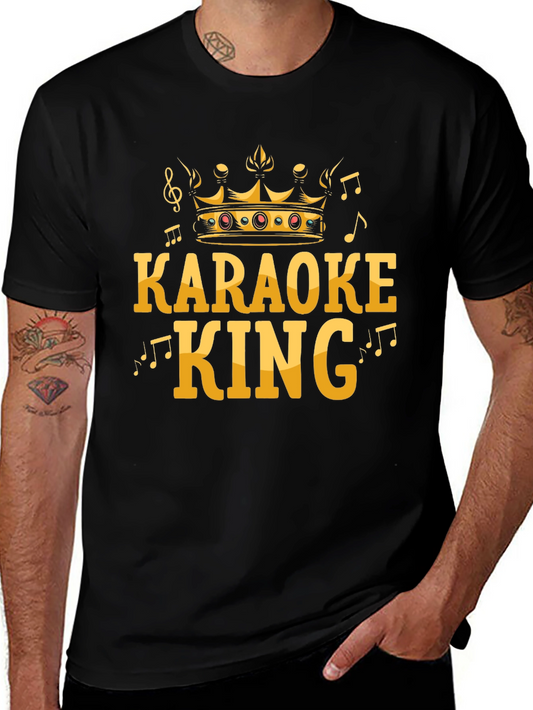 Karaoke King Black T-Shirt