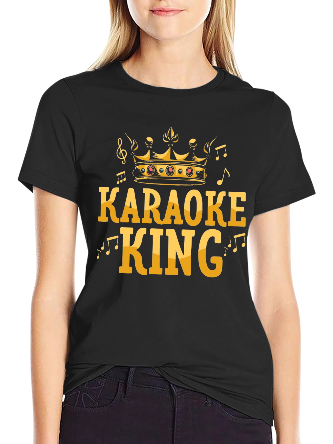 Karaoke King Black T-Shirt