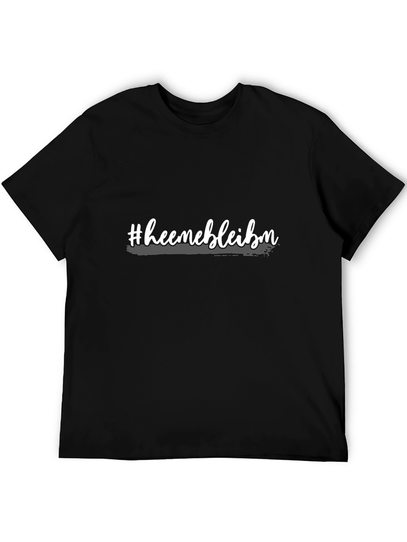 Heemebleibm Mens Black Graphic Tee