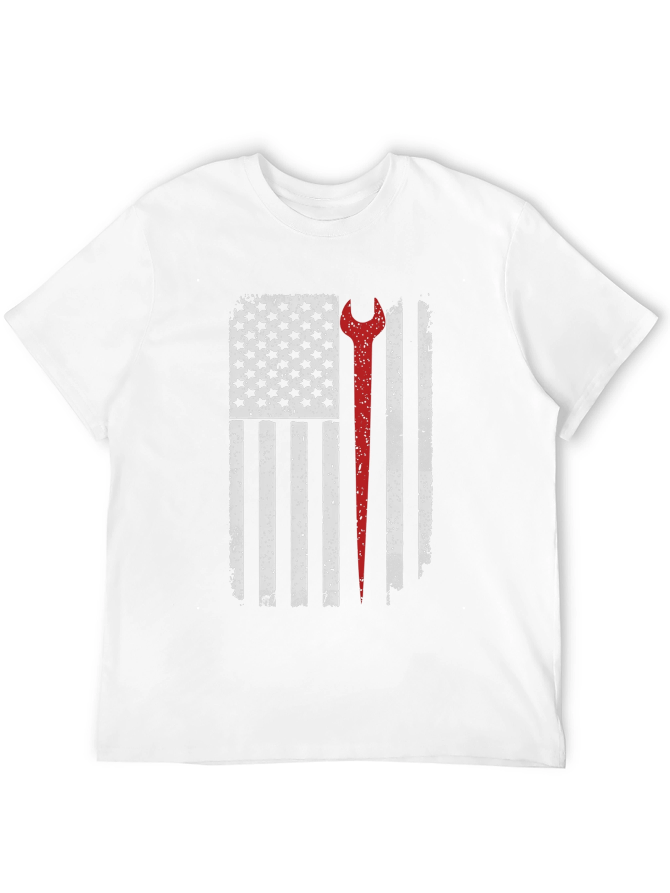 Mechanic American Flag Graphic T-Shirt