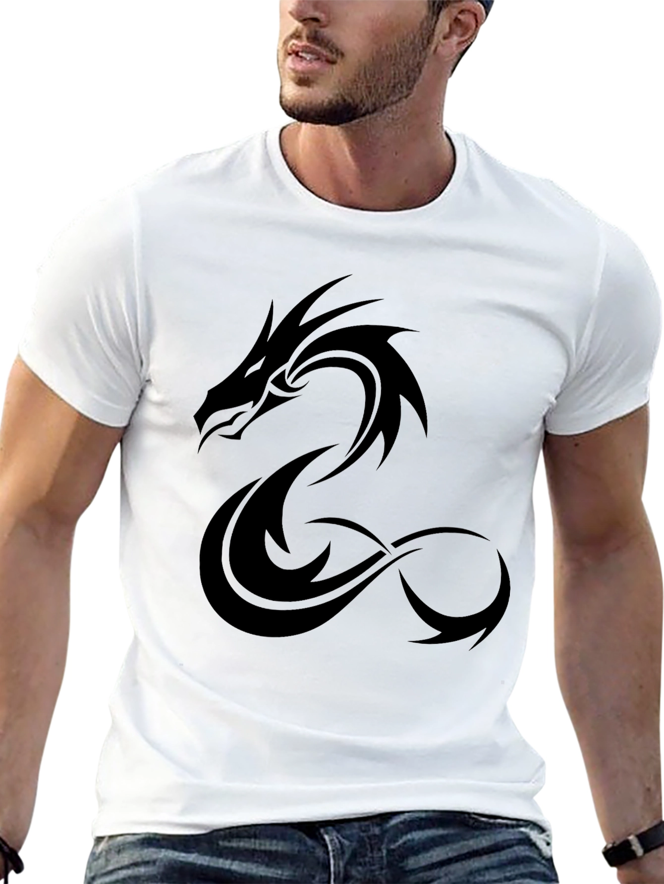 Dragon Graphic Tee - Mens Black T-Shirt